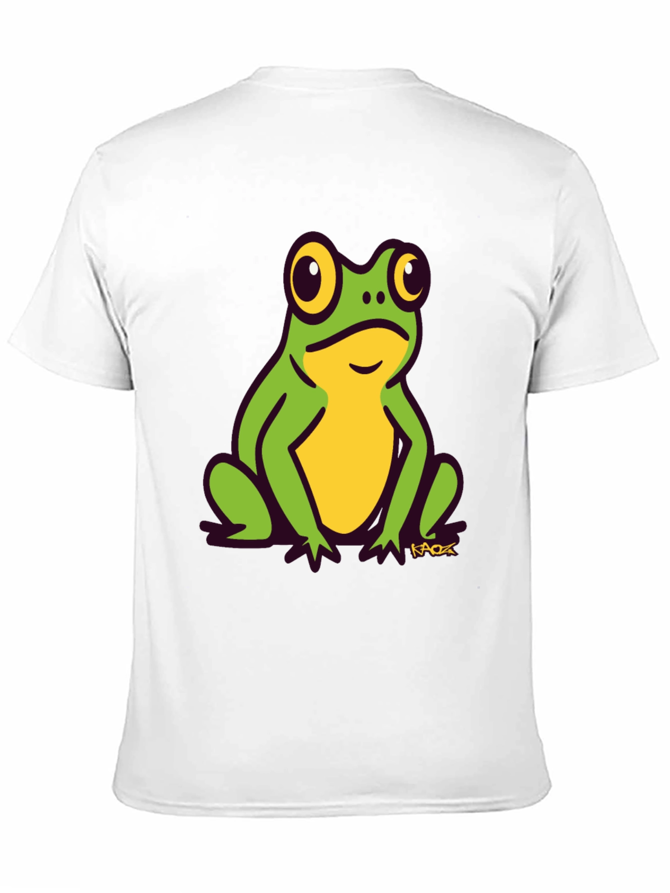 Frog Graphic Tee - Black Cotton T-Shirt