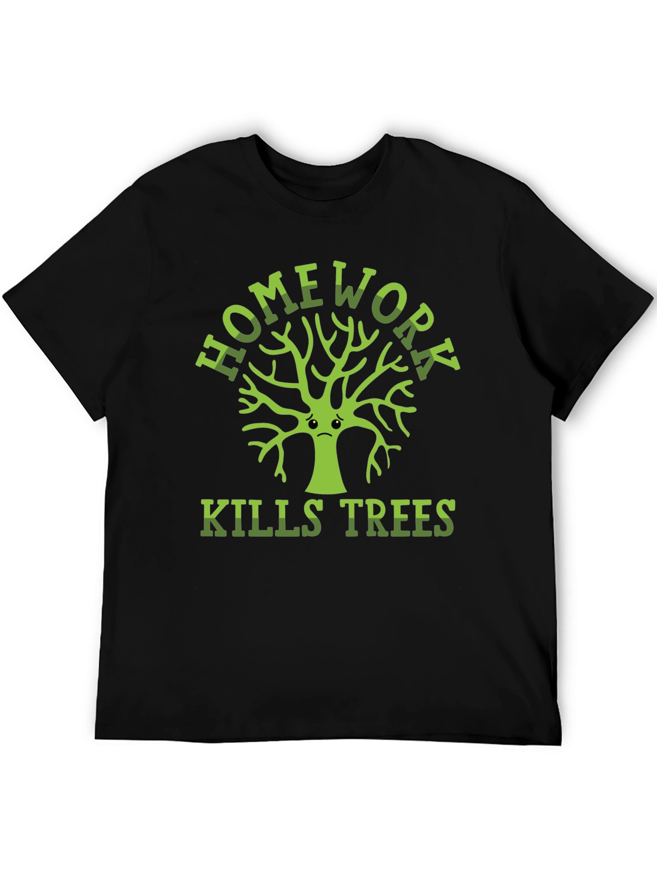 Homework Kills Trees Graphic T-Shirt - Eco Friendly