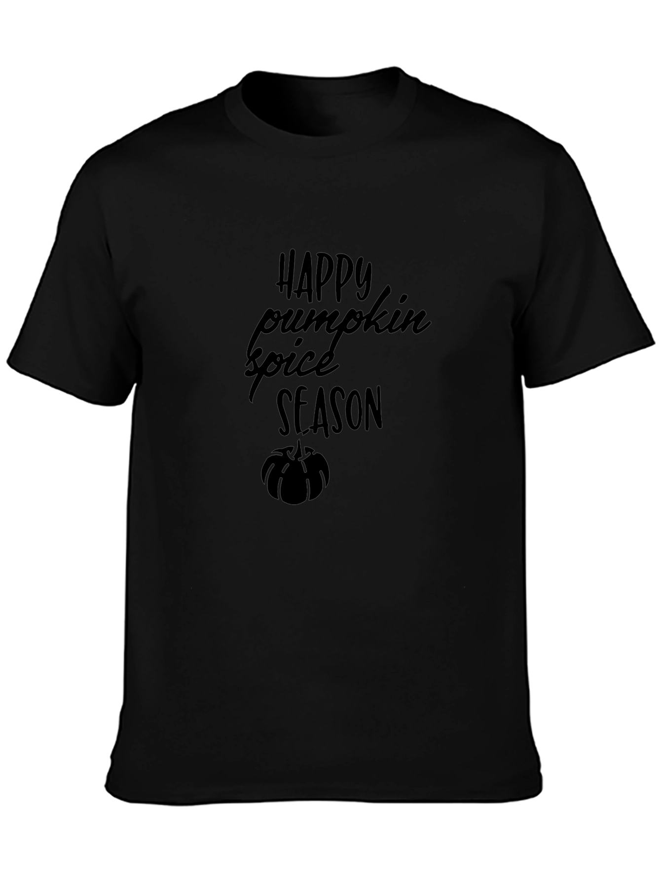 Happy Pumpkin Spice Season Black T-Shirt
