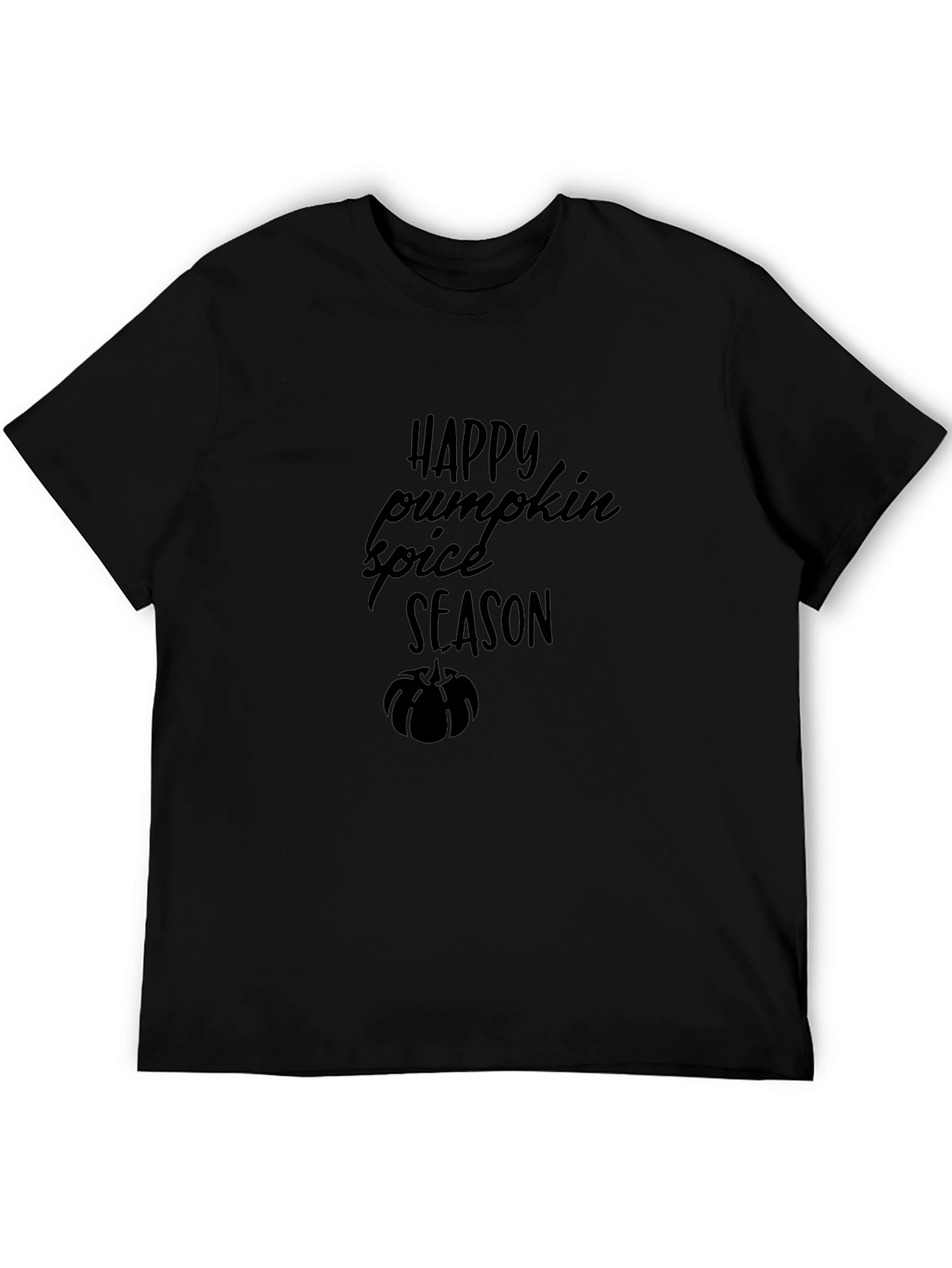 Happy Pumpkin Spice Season Black T-Shirt