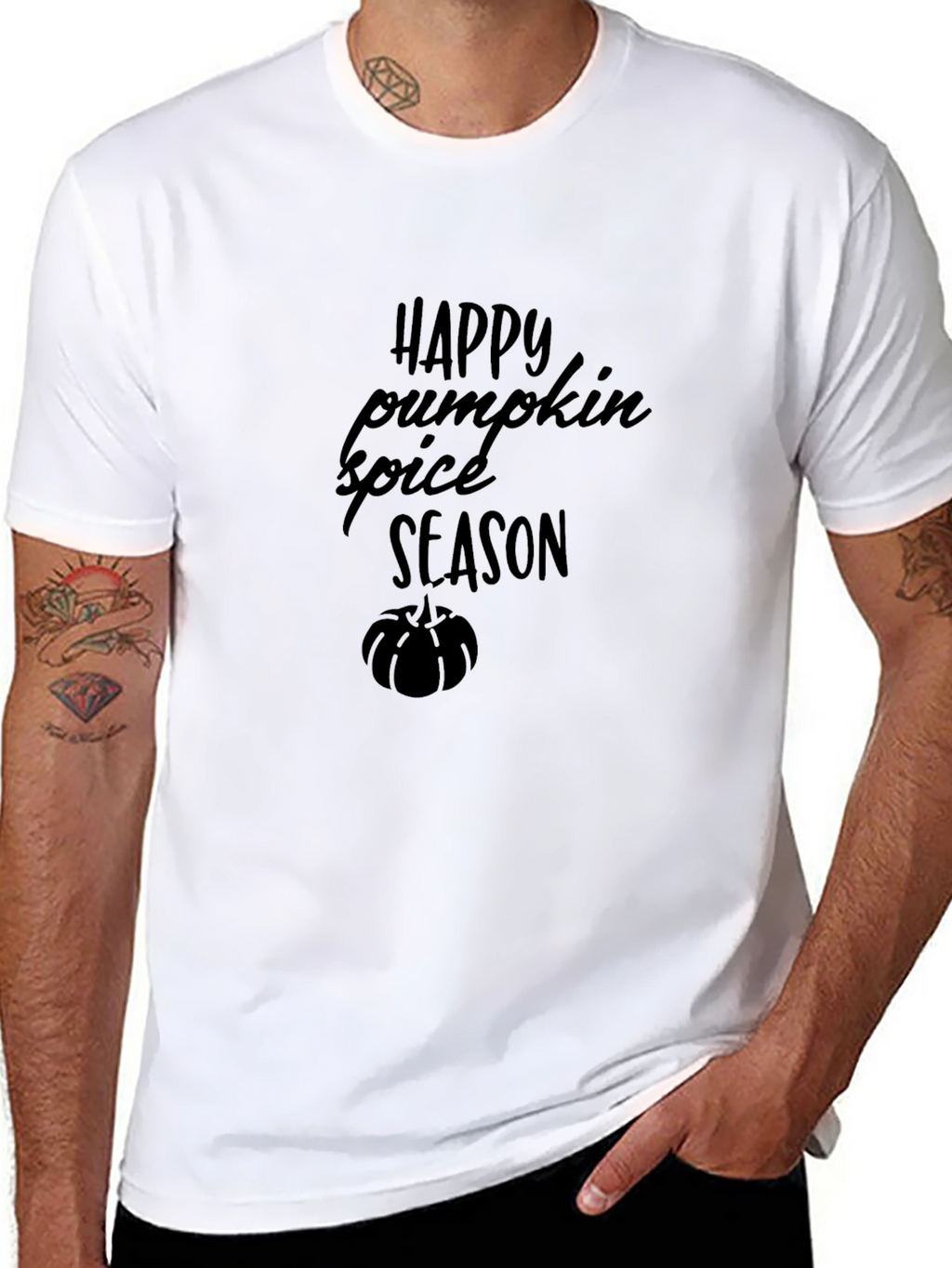 Happy Pumpkin Spice Season Black T-Shirt