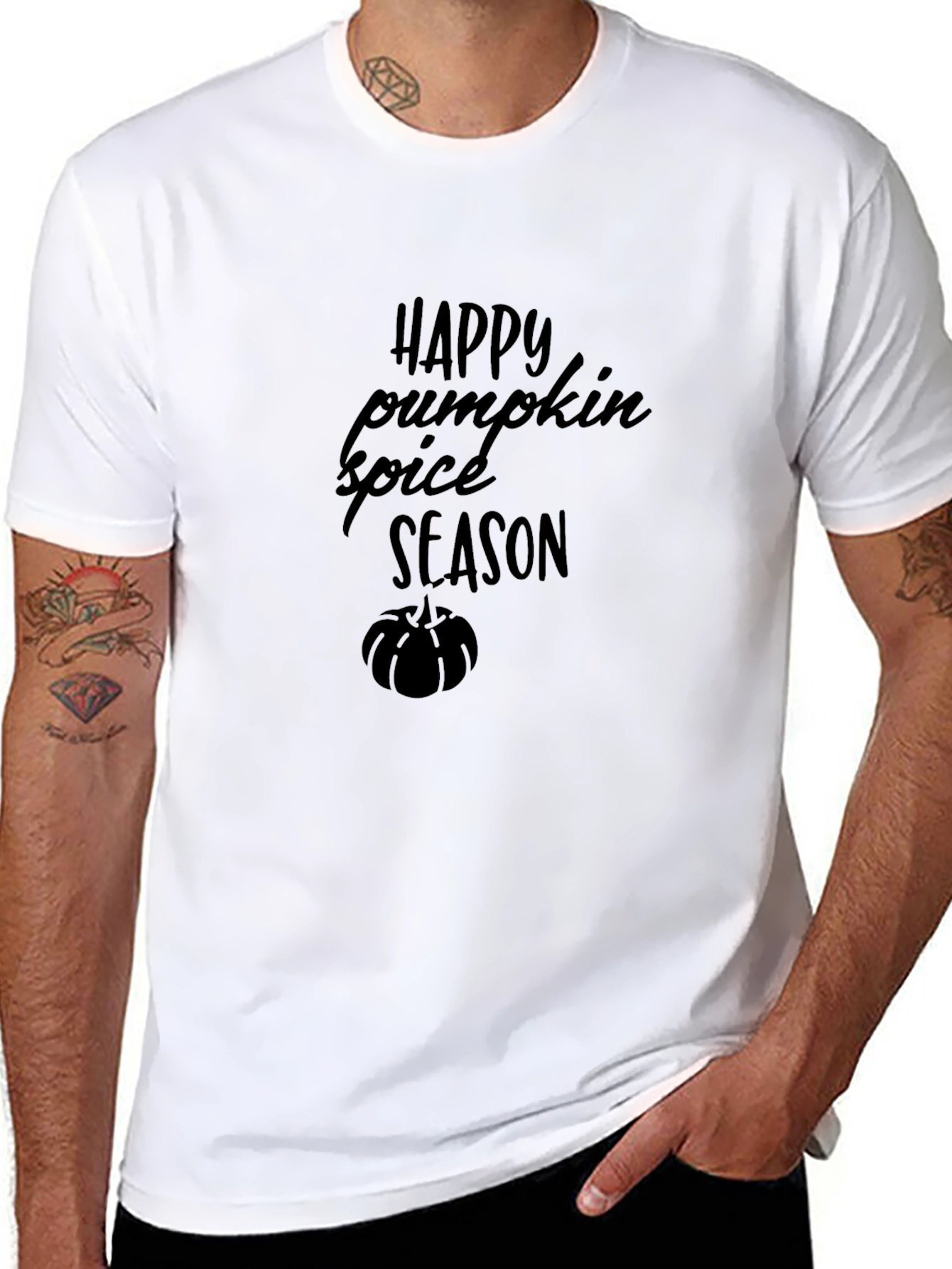 Happy Pumpkin Spice Season Black T-Shirt