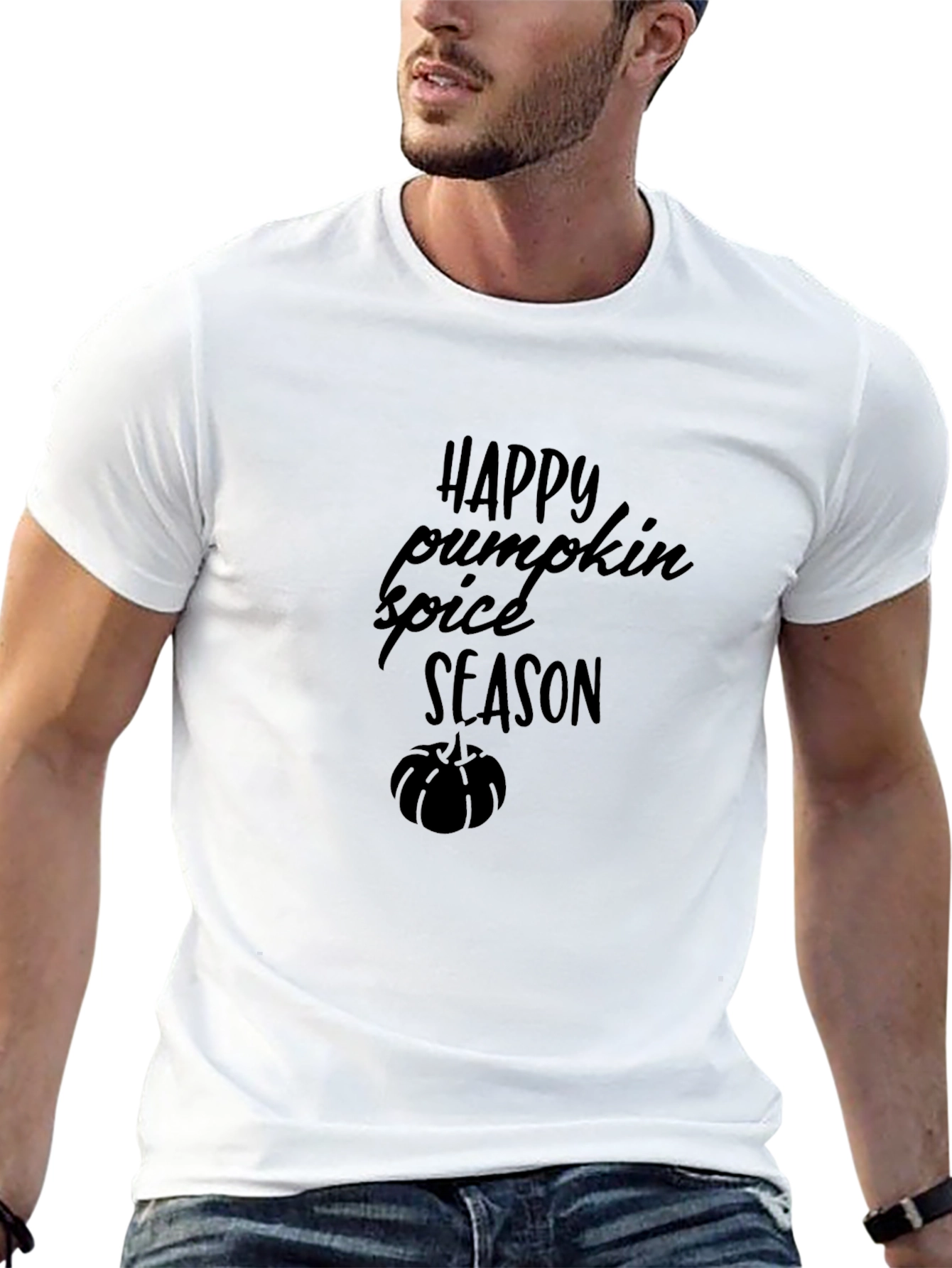 Happy Pumpkin Spice Season Black T-Shirt