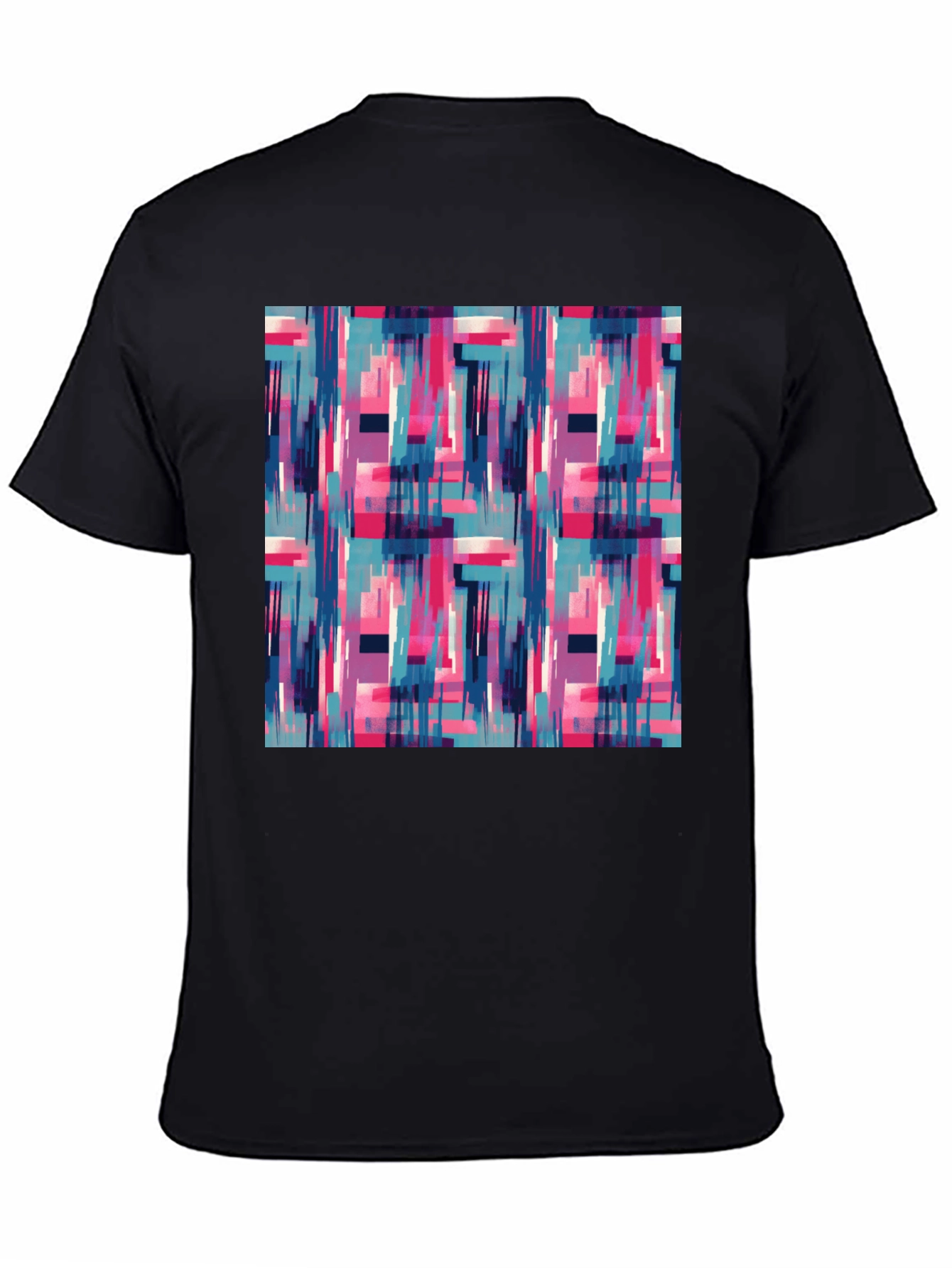 Abstract Geometric Graphic Print Mens T-Shirt