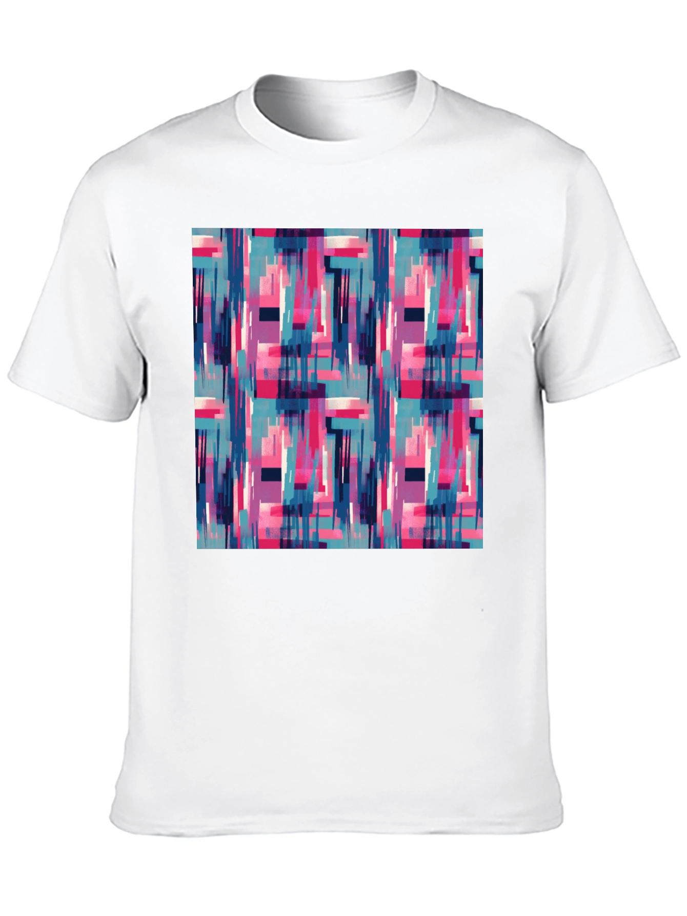 Abstract Geometric Graphic Print Mens T-Shirt