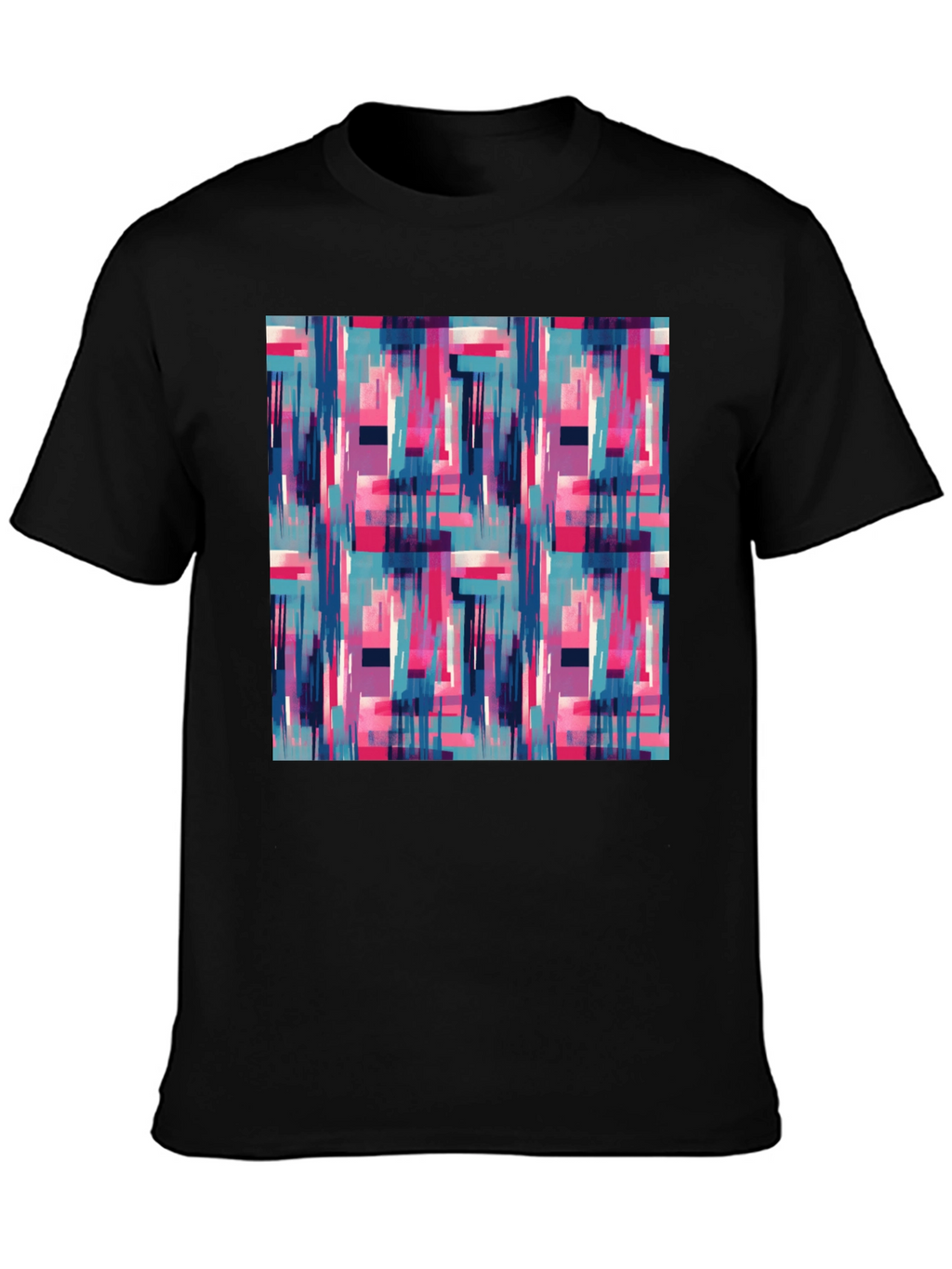 Abstract Geometric Graphic Print Mens T-Shirt
