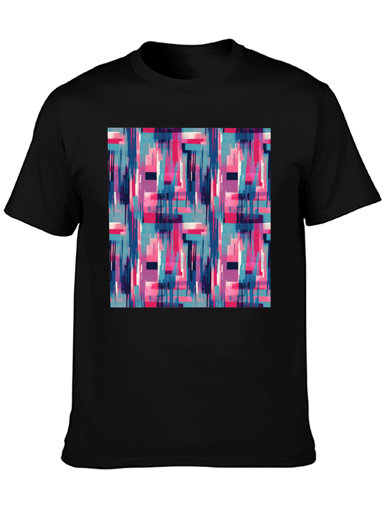 Abstract Geometric Graphic Print Mens T-Shirt