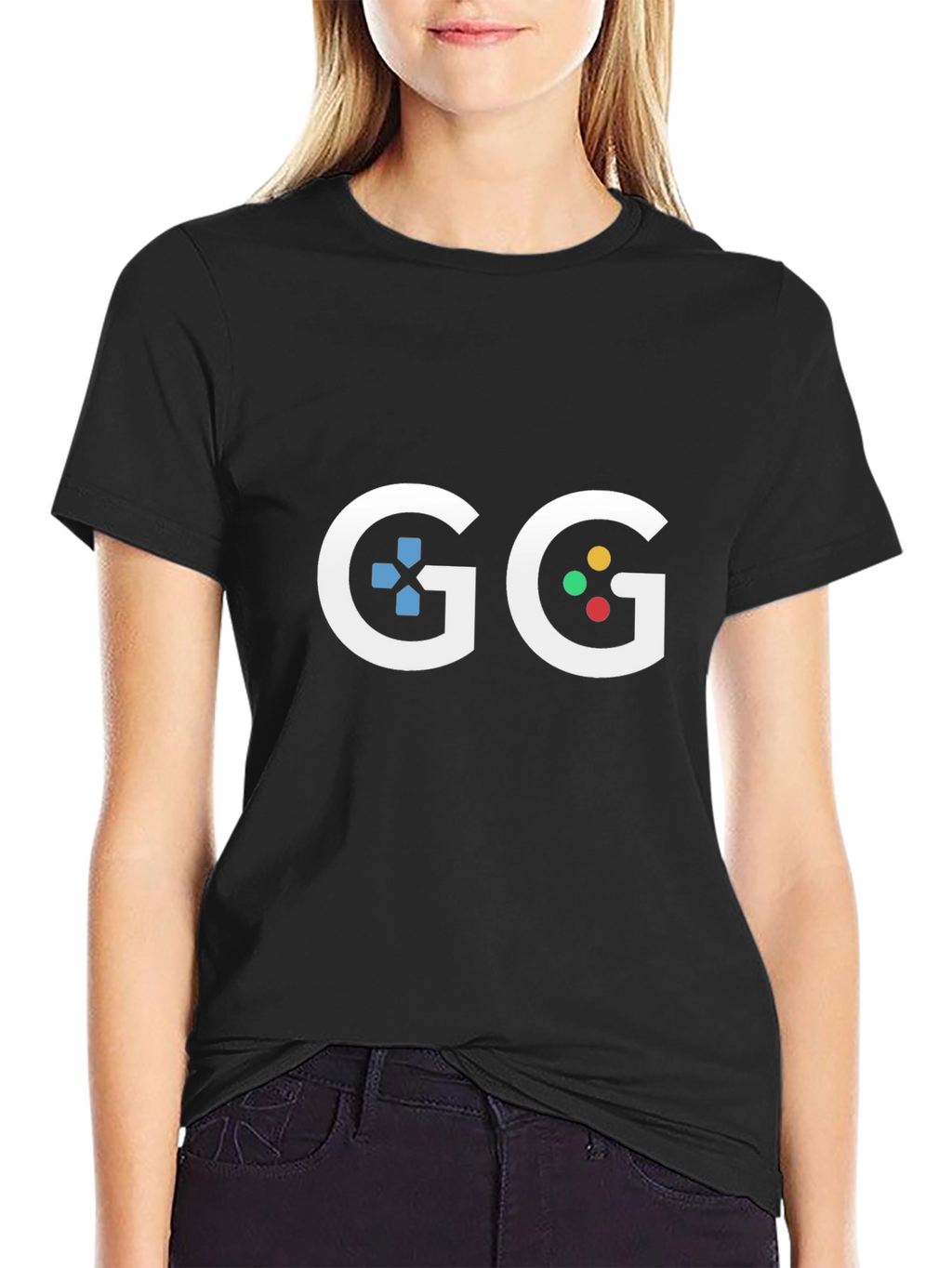 Gaming GG T-Shirt - Black Graphic Tee