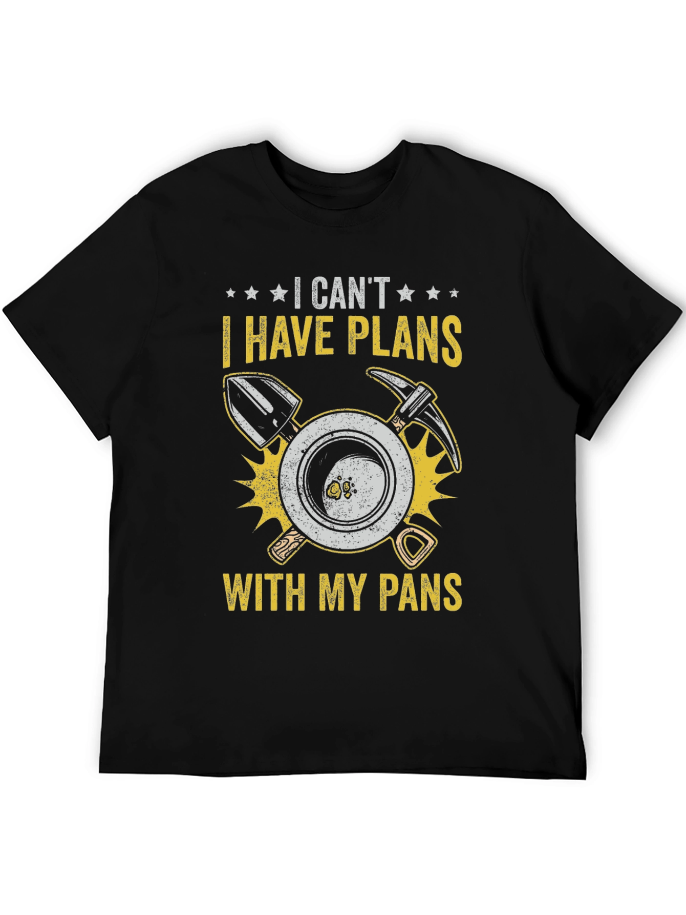 I Cant I Have Plans With My Pans Black T-Shirt