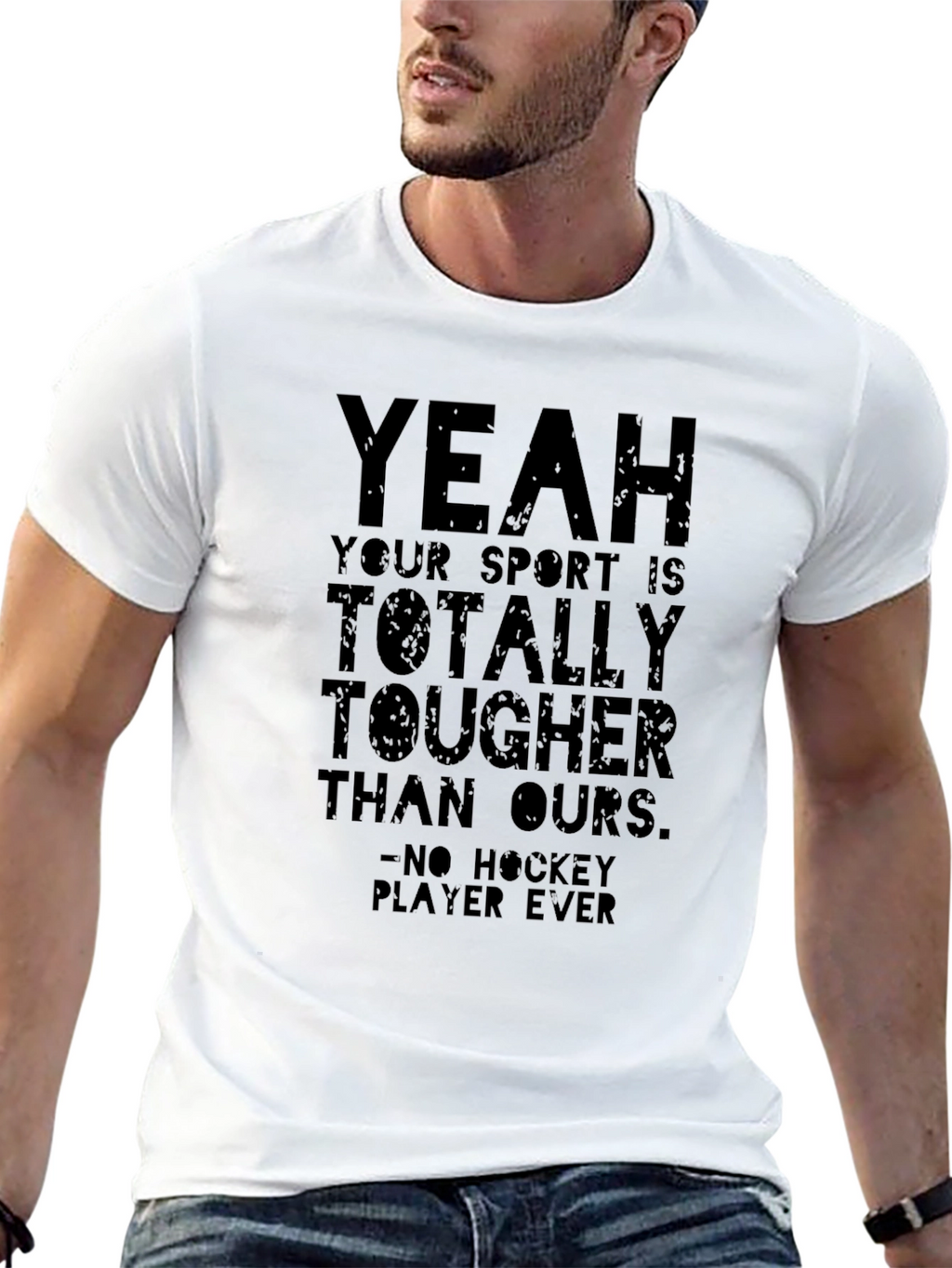 Funny Hockey Player Ever T-Shirt - Black