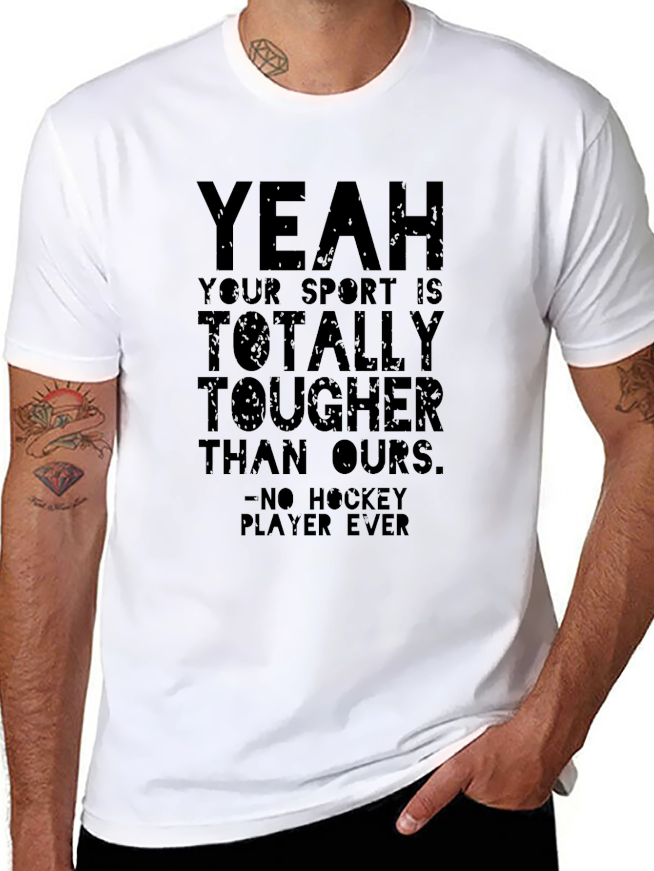 Funny Hockey Player Ever T-Shirt - Black
