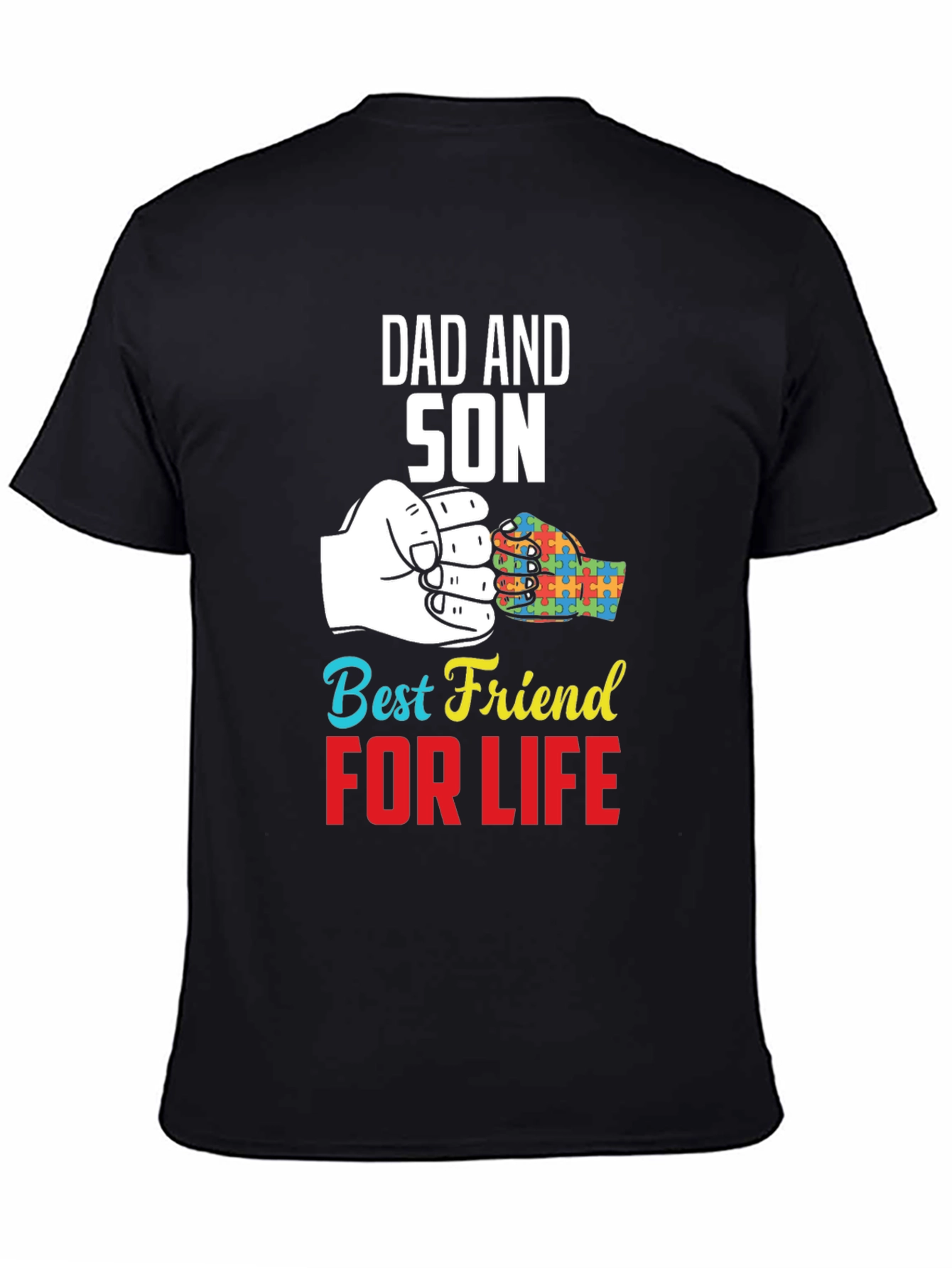 Dad and Son Best Friend For Life Autism Awareness T-Shirt