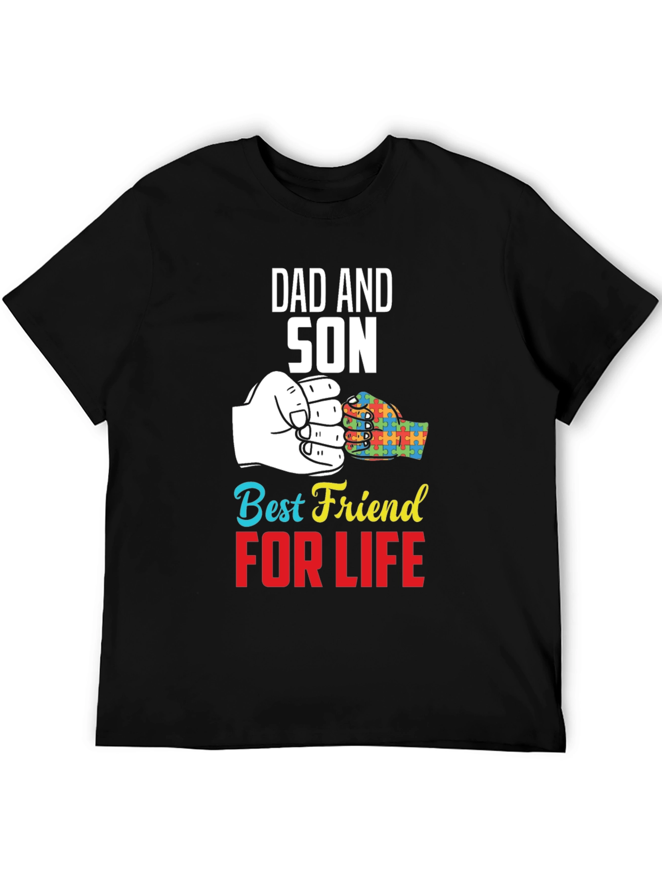 Dad and Son Best Friend For Life Autism Awareness T-Shirt