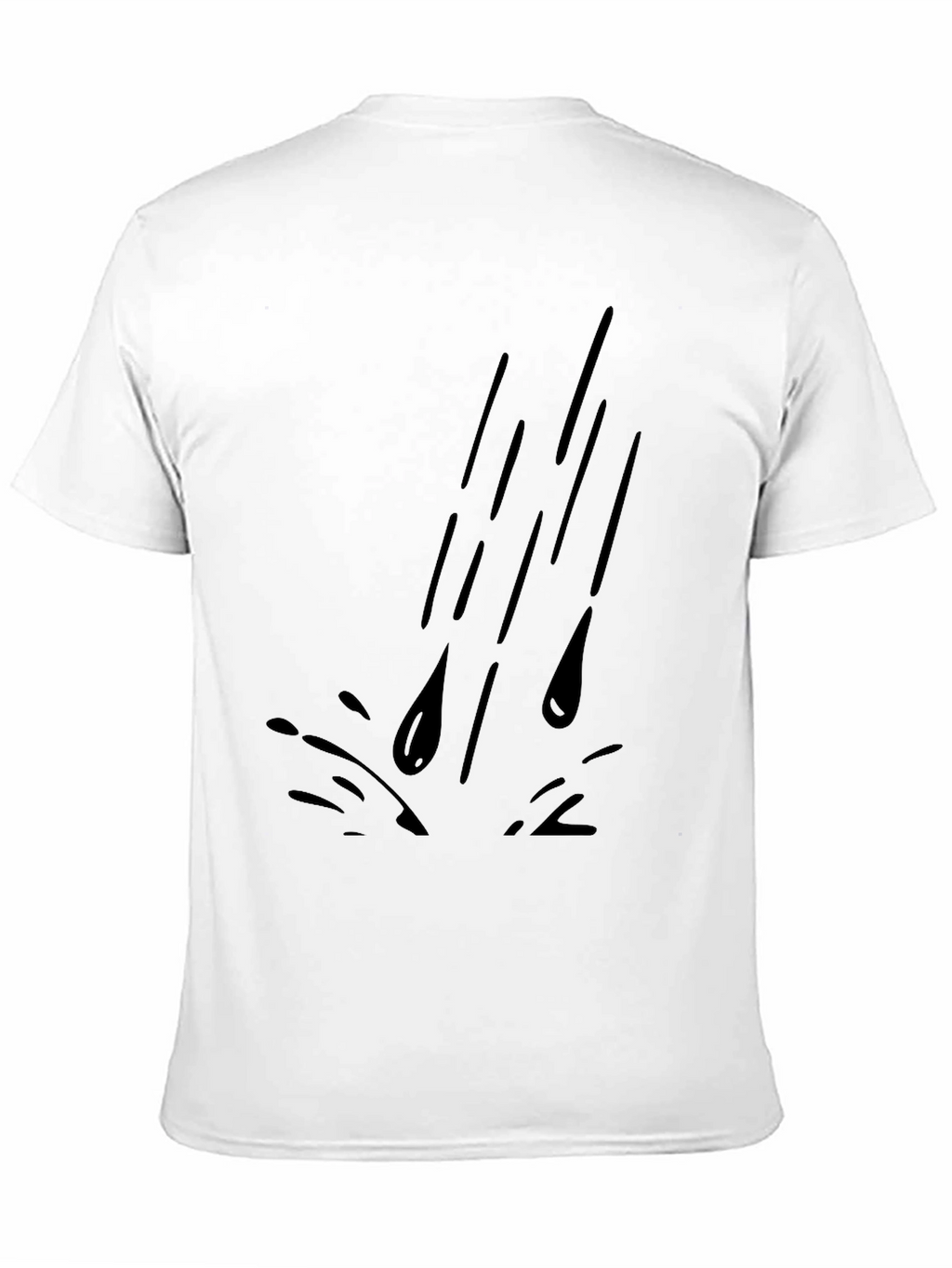 Black Rain Drops Graphic Tee