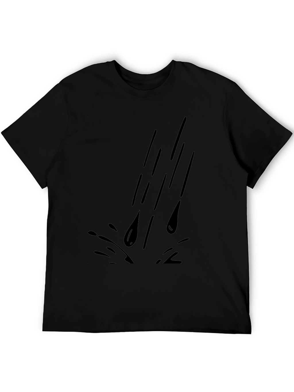 Black Rain Drops Graphic Tee