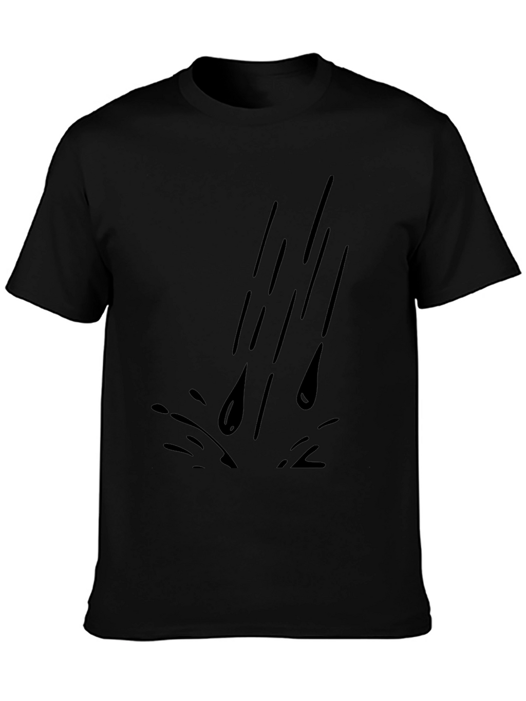 Black Rain Drops Graphic Tee