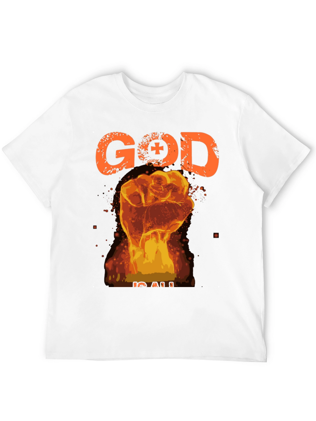 God is All Black Graphic Tee