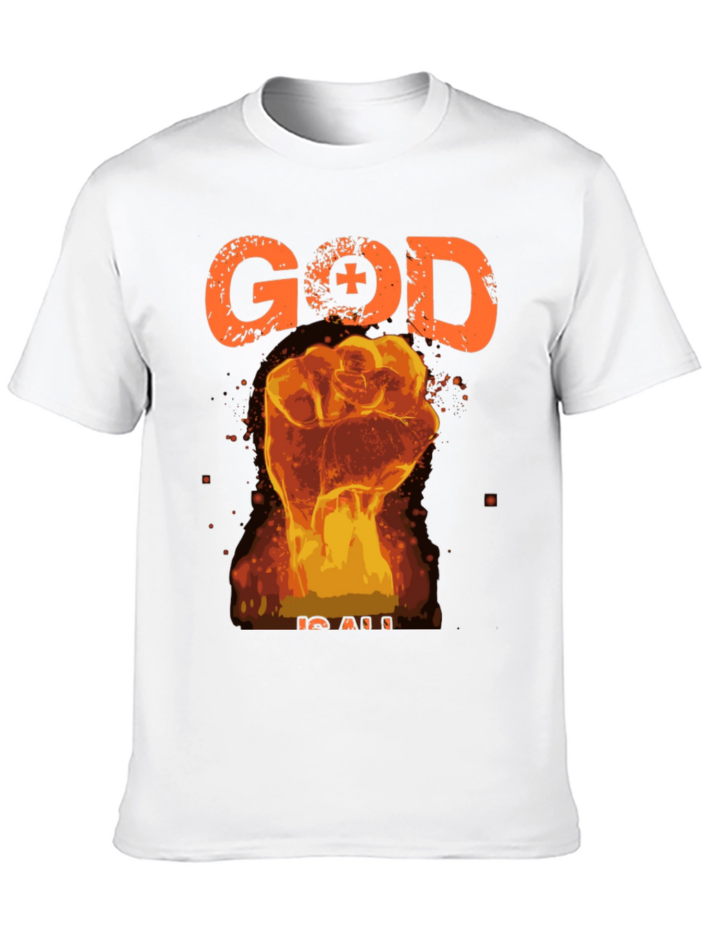 God is All Black Graphic Tee