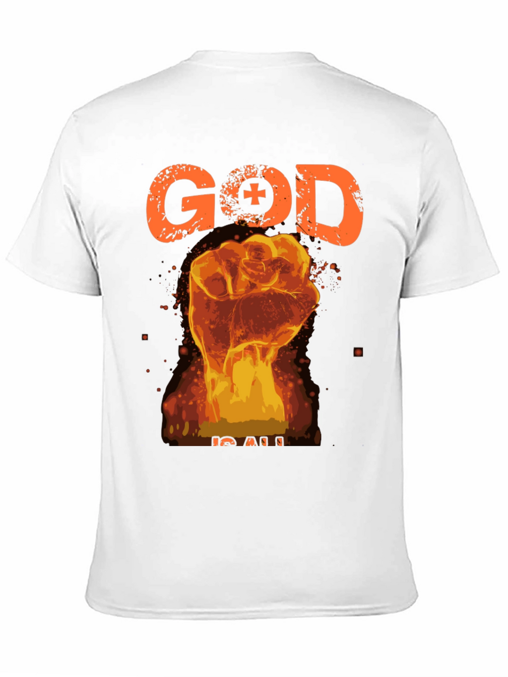 God is All Black Graphic Tee