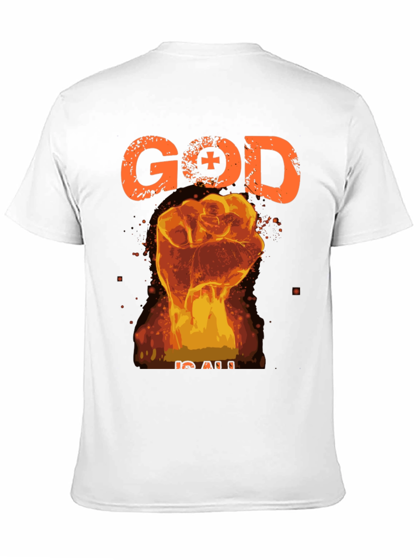 God is All Black Graphic Tee