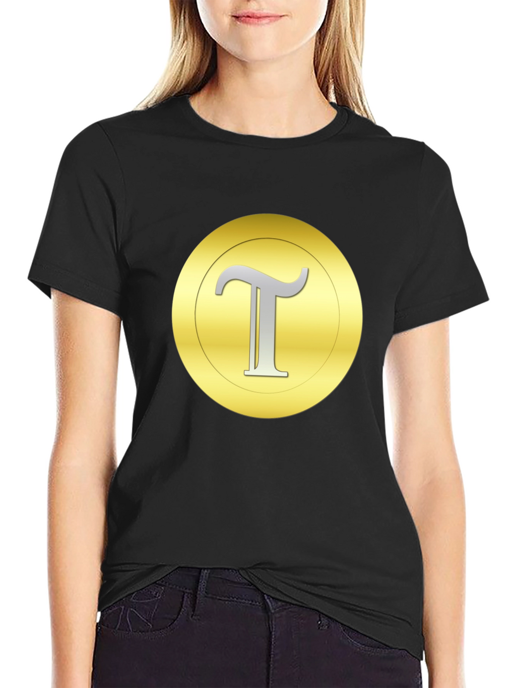 Gold T Symbol Tee