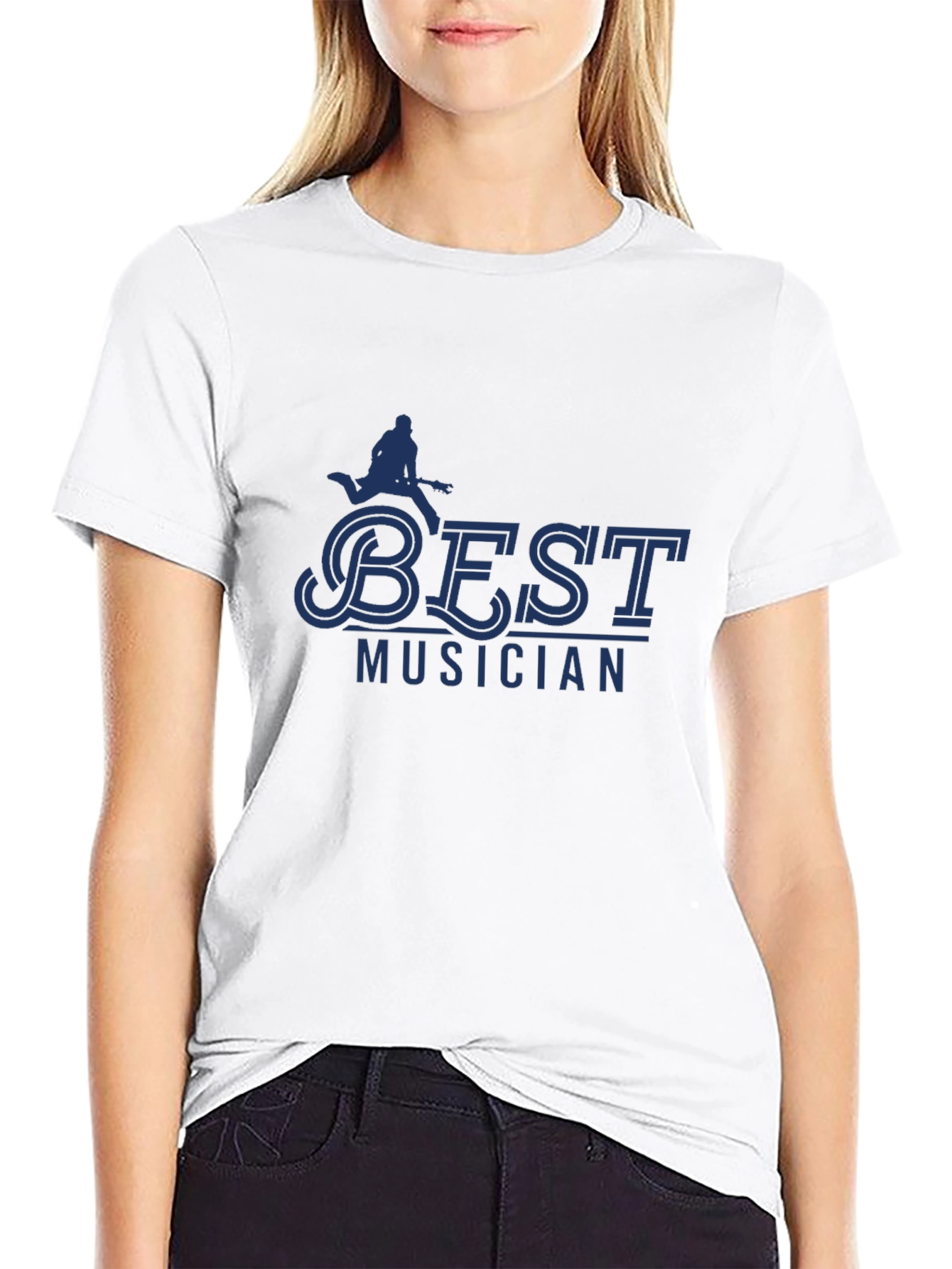 Best Musician Graphic T-Shirt - Black