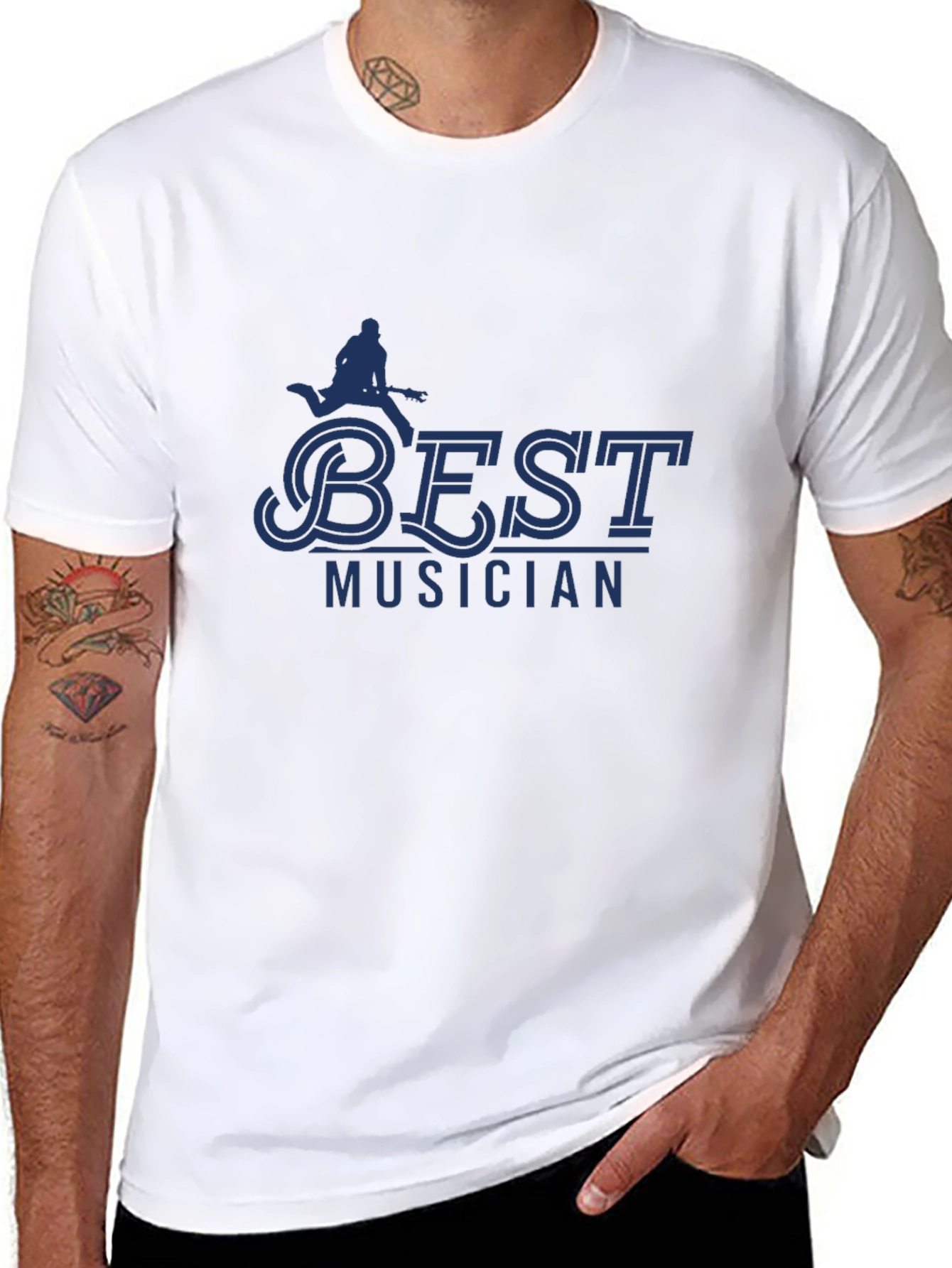 Best Musician Graphic T-Shirt - Black