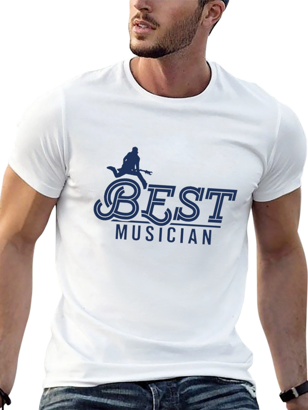 Best Musician Graphic T-Shirt - Black