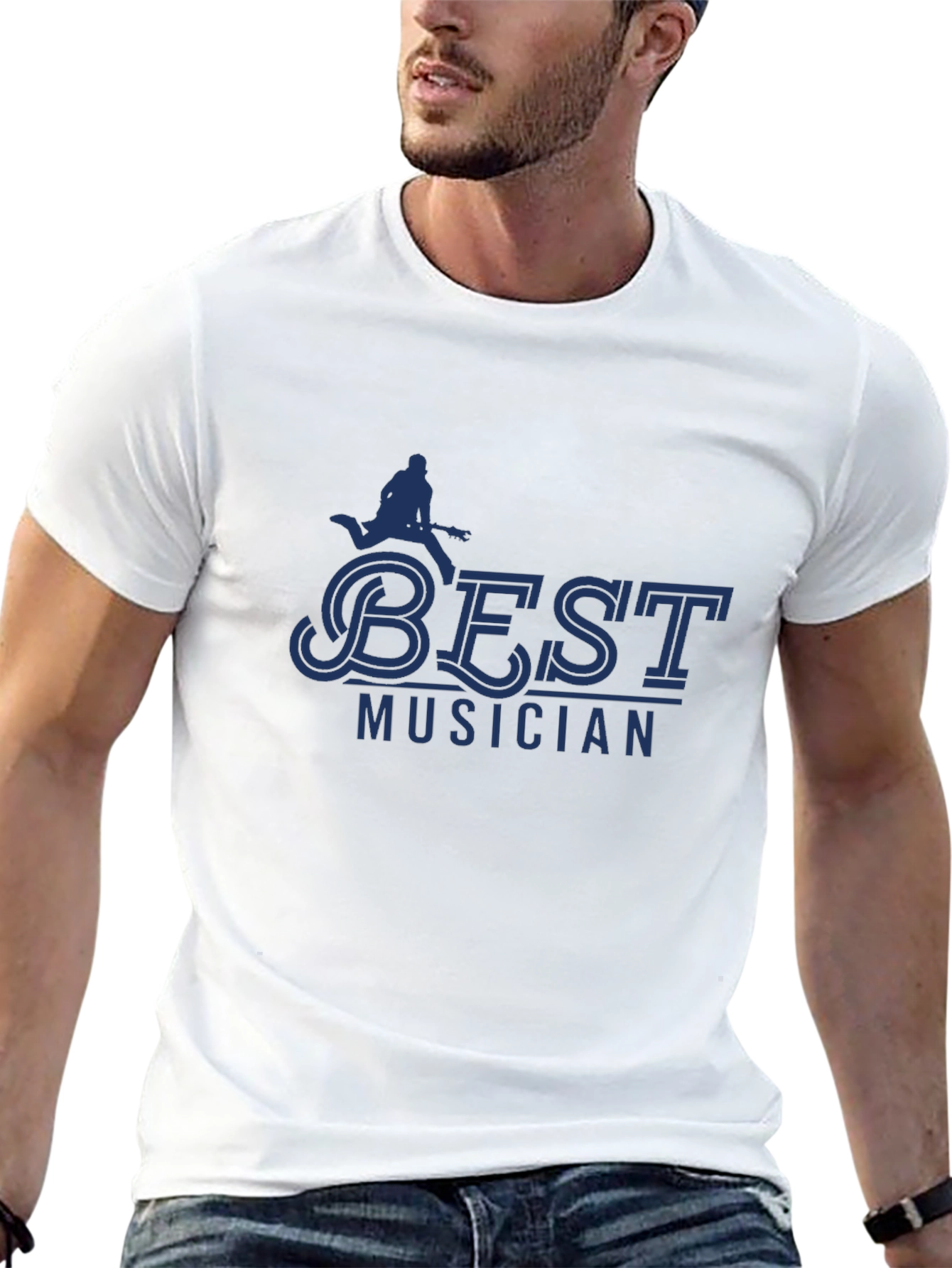 Best Musician Graphic T-Shirt - Black