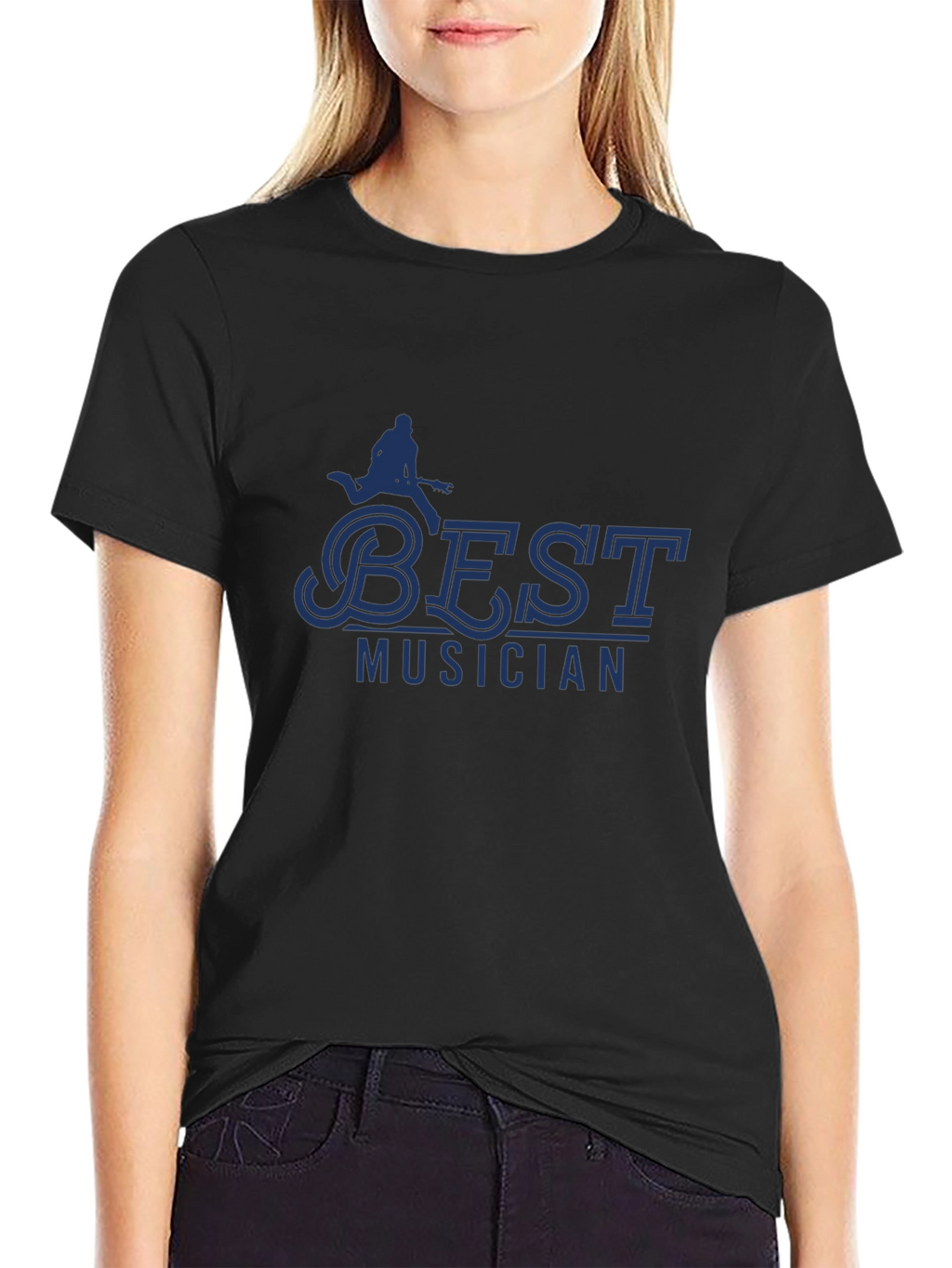 Best Musician Graphic T-Shirt - Black
