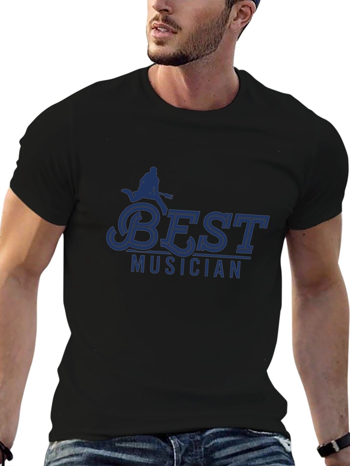 Best Musician Graphic T-Shirt - Black