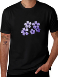 Floral Print Crew Neck T-Shirt