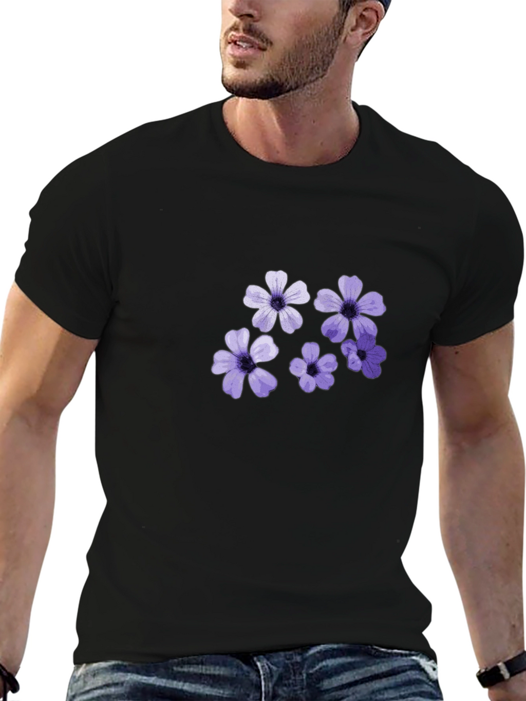 Floral Print Crew Neck T-Shirt