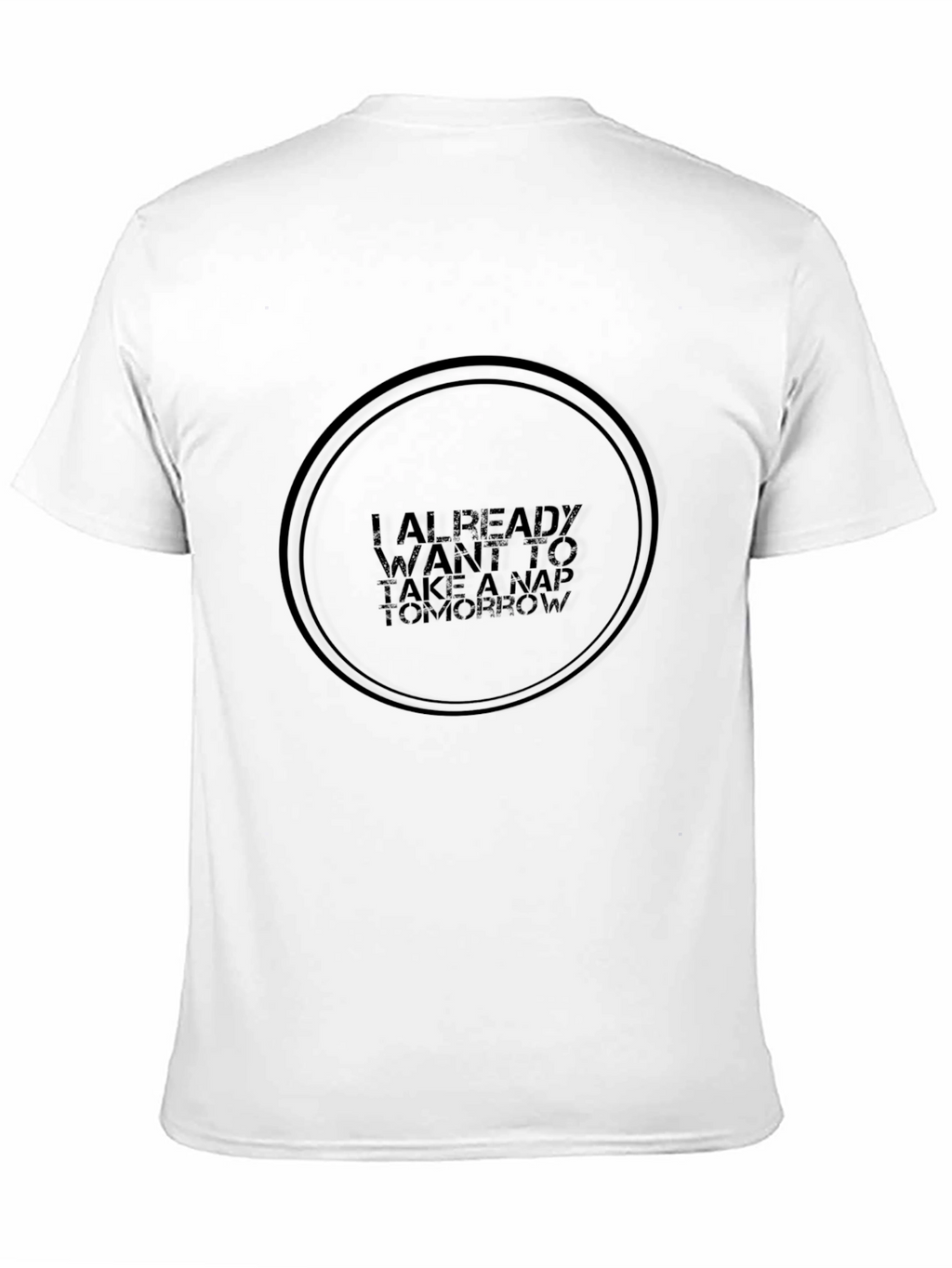 Funny Nap Tomorrow Black Graphic Tee