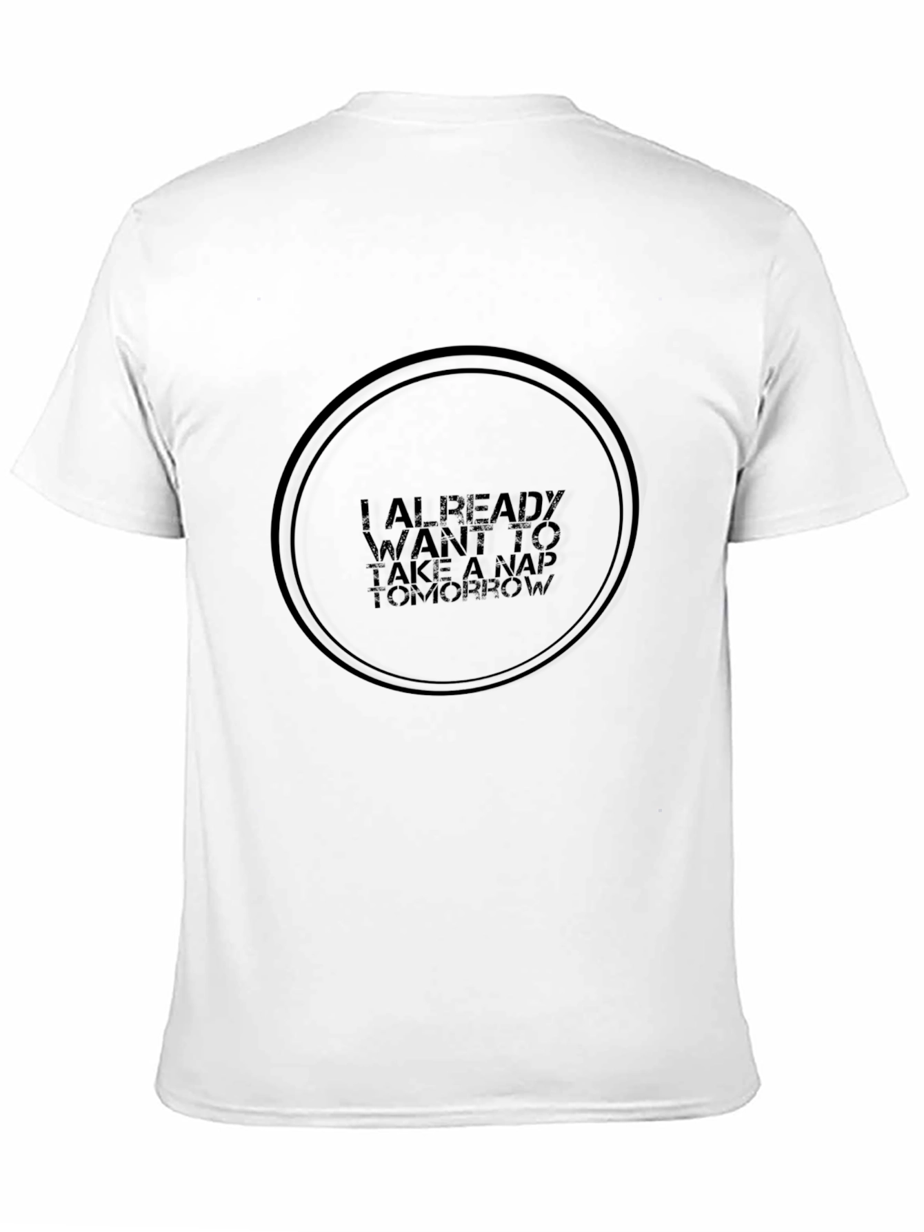 Funny Nap Tomorrow Black Graphic Tee