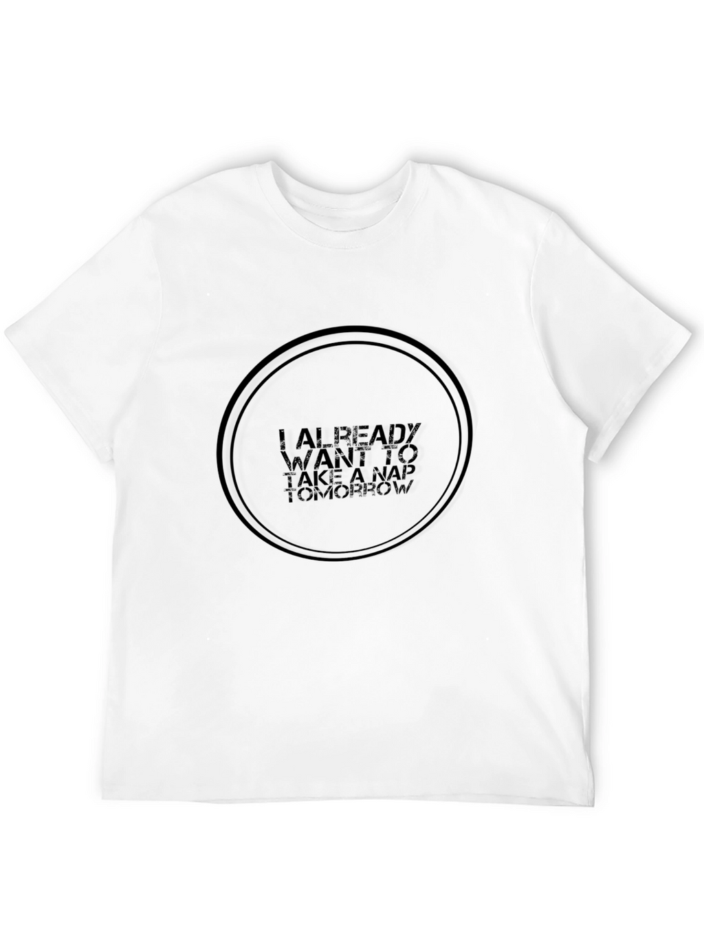 Funny Nap Tomorrow Black Graphic Tee