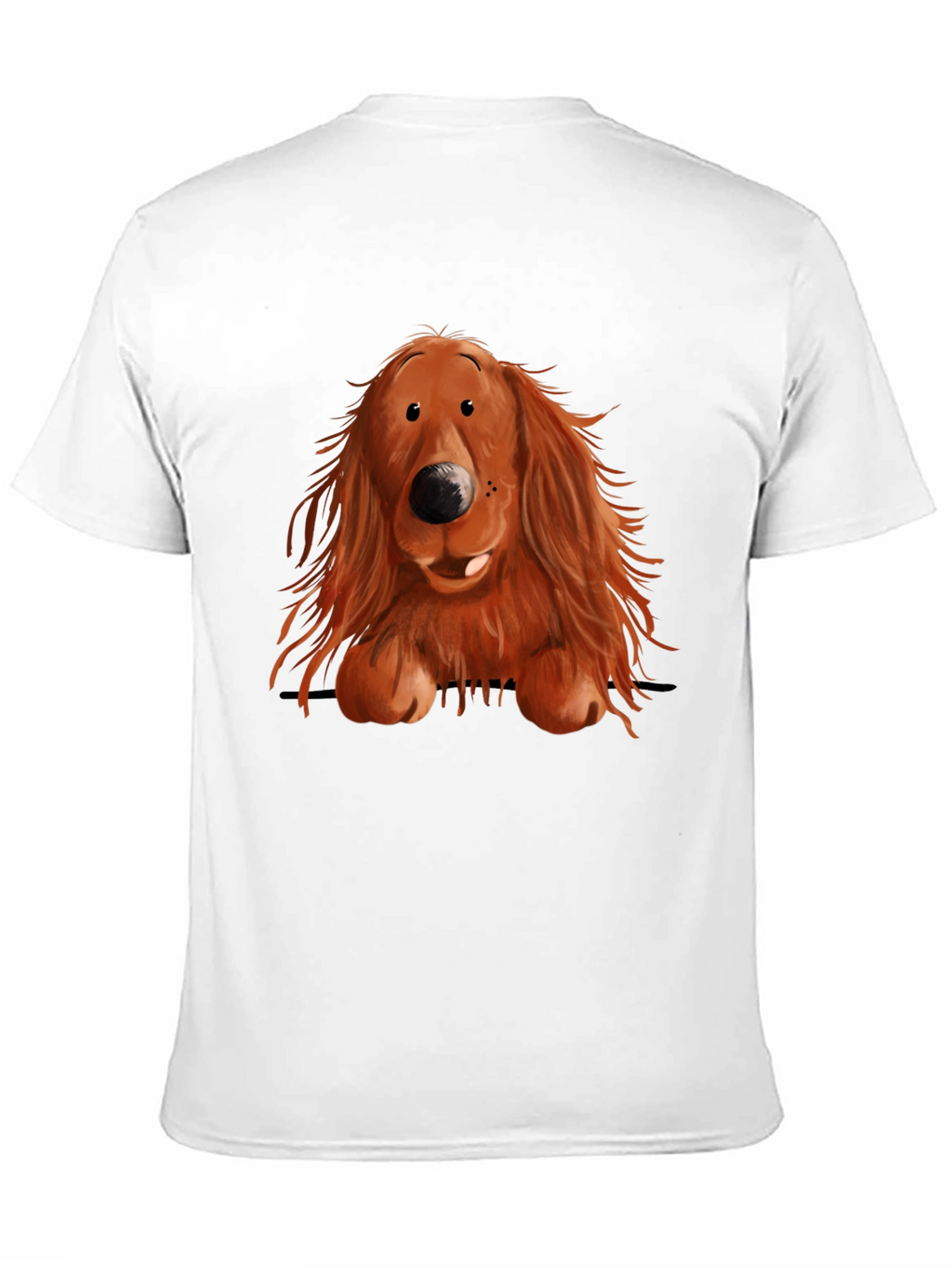 Cute Dog Graphic Print T-Shirt