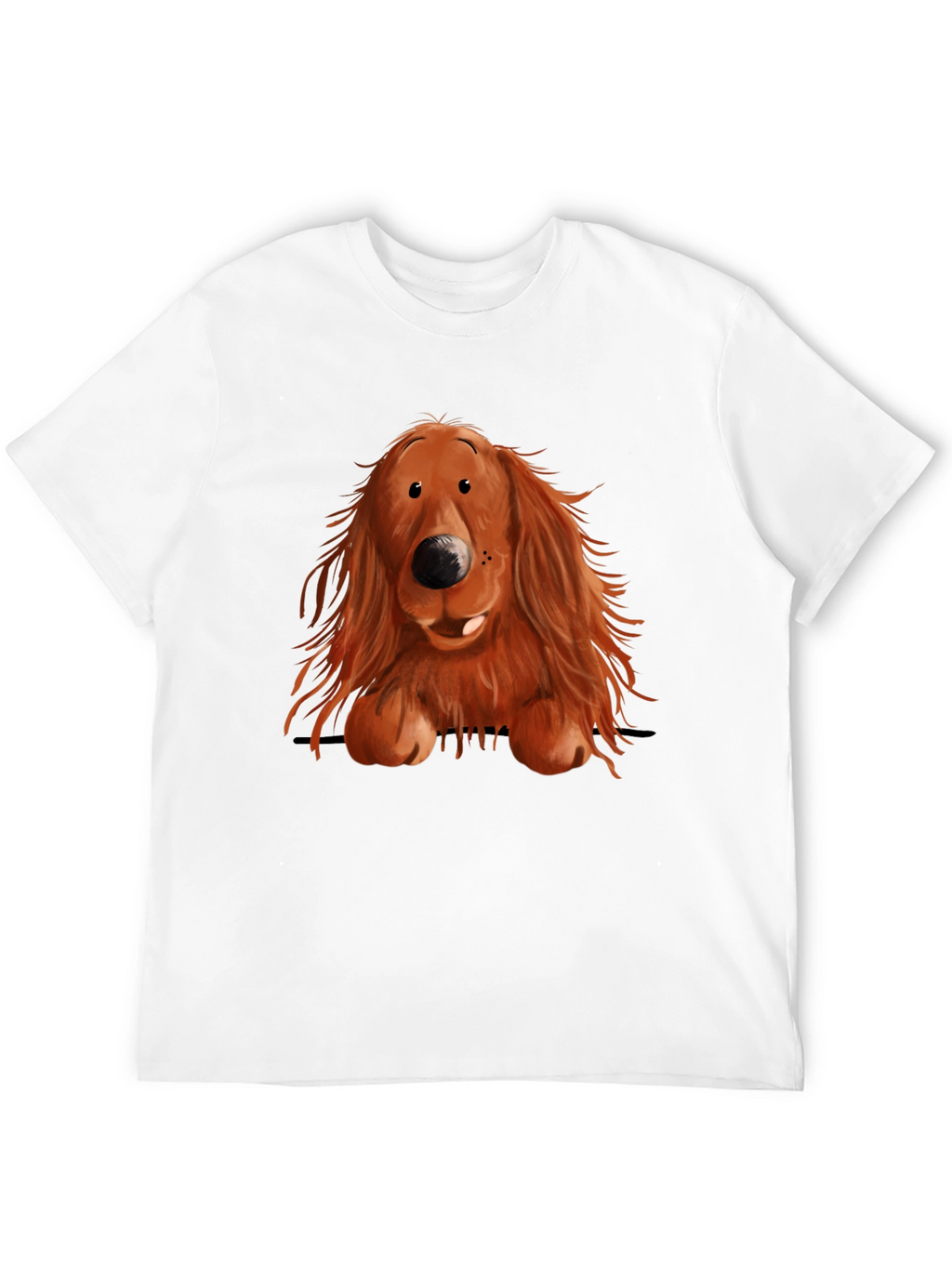 Cute Dog Graphic Print T-Shirt