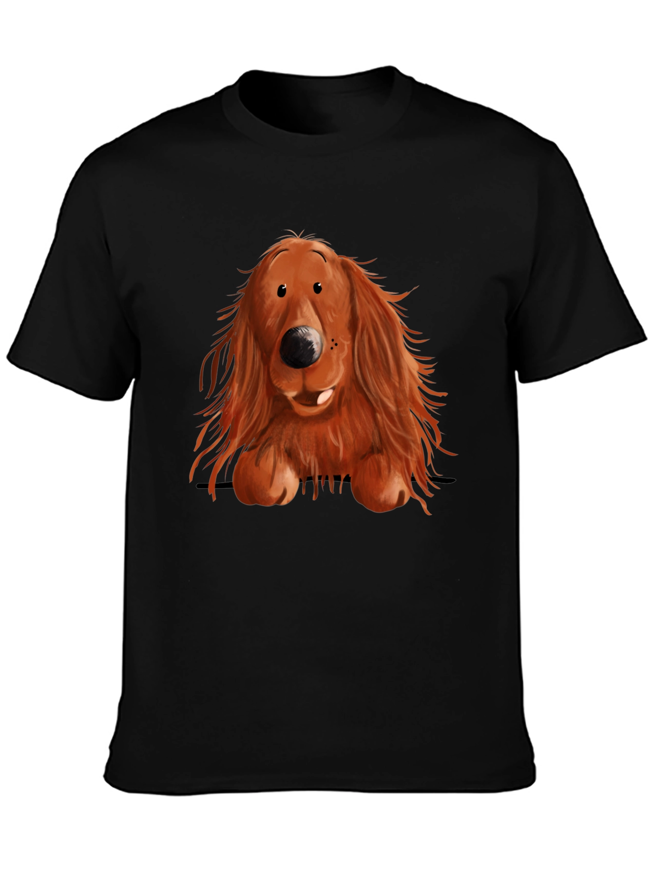 Cute Dog Graphic Print T-Shirt