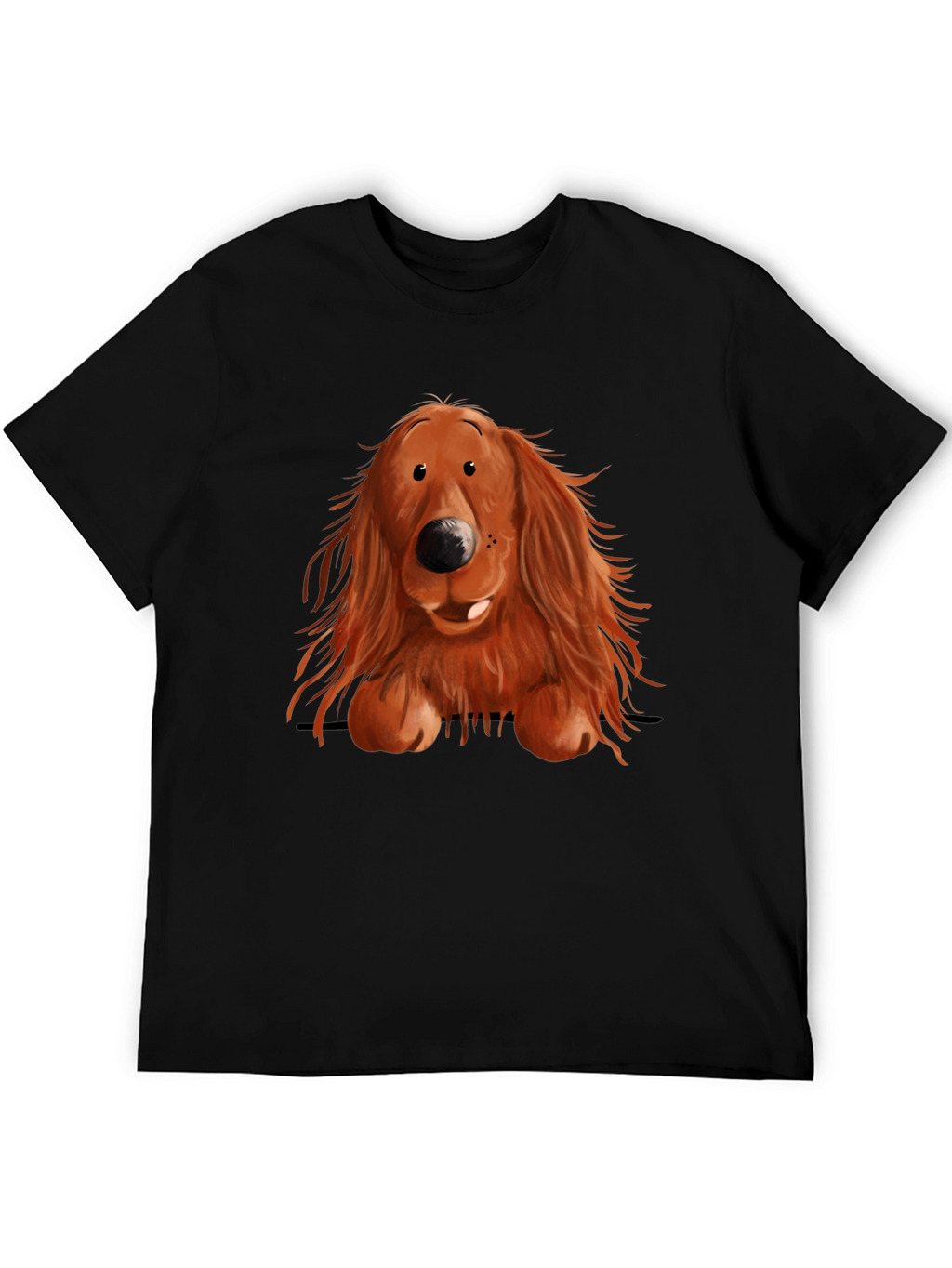 Cute Dog Graphic Print T-Shirt