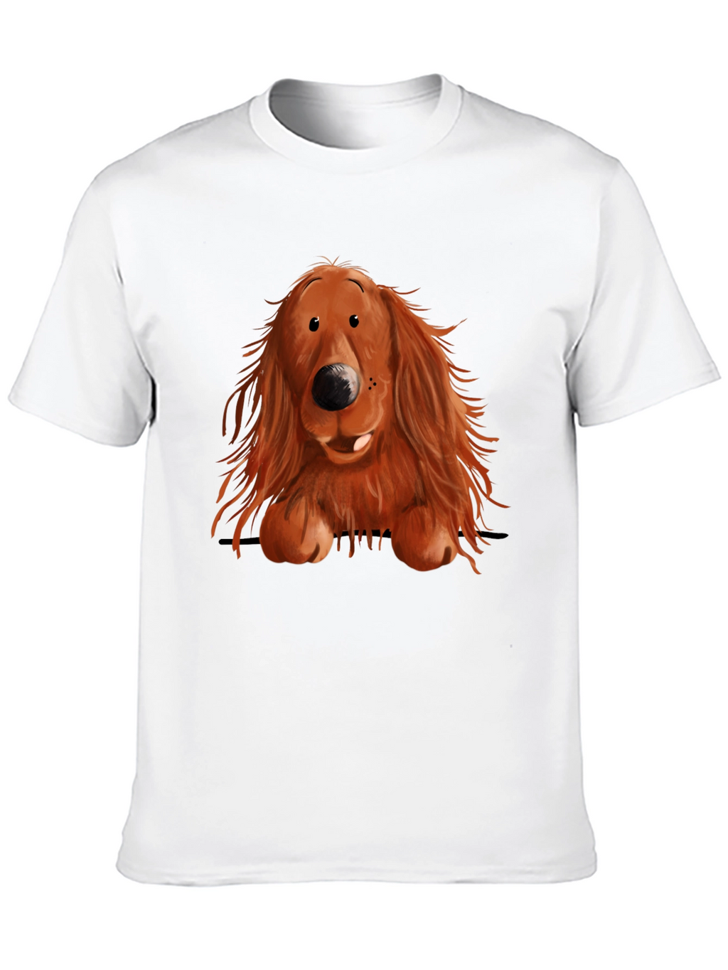Cute Dog Graphic Print T-Shirt