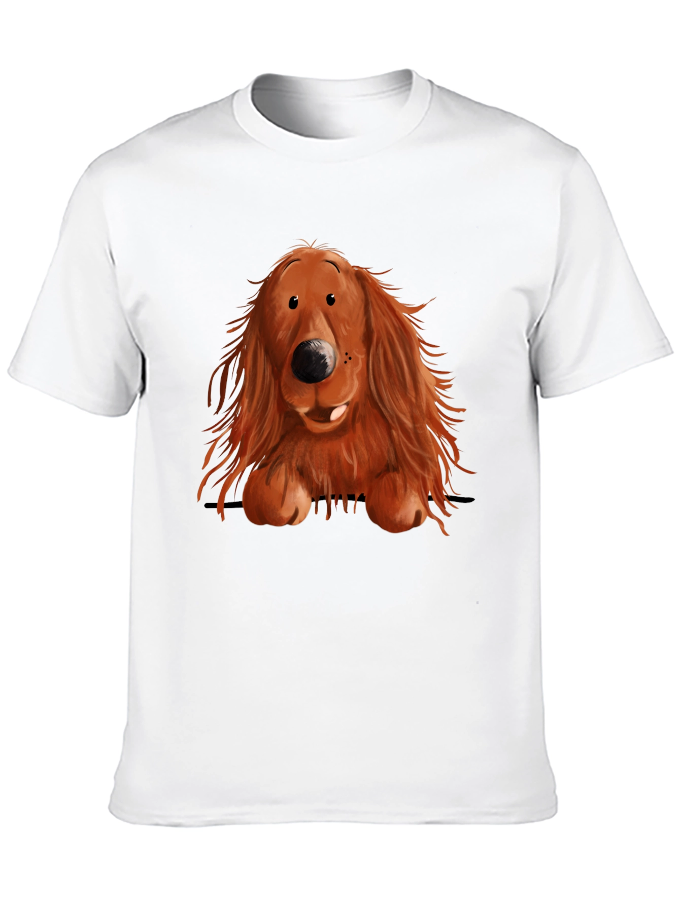 Cute Dog Graphic Print T-Shirt