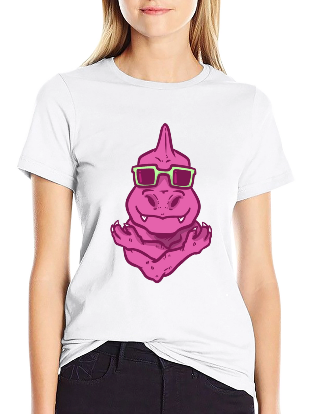 Cool Dino Graphic Tee - Black