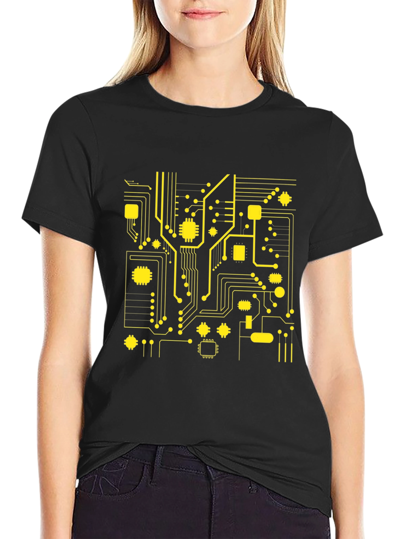 Circuit Board Graphic Tee - Tech Style