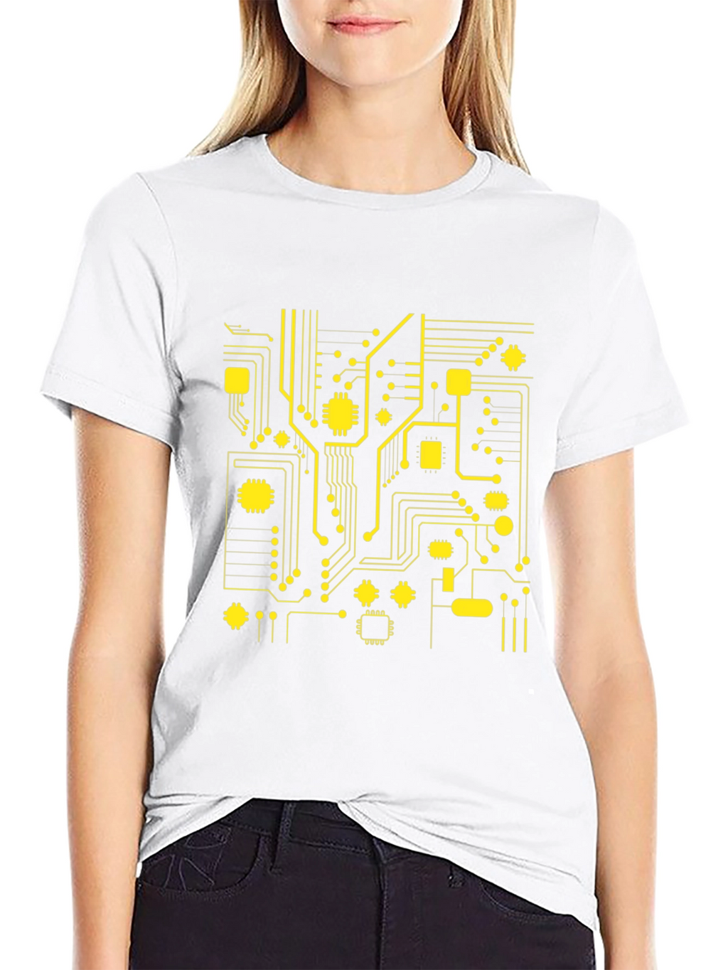 Circuit Board Graphic Tee - Tech Style