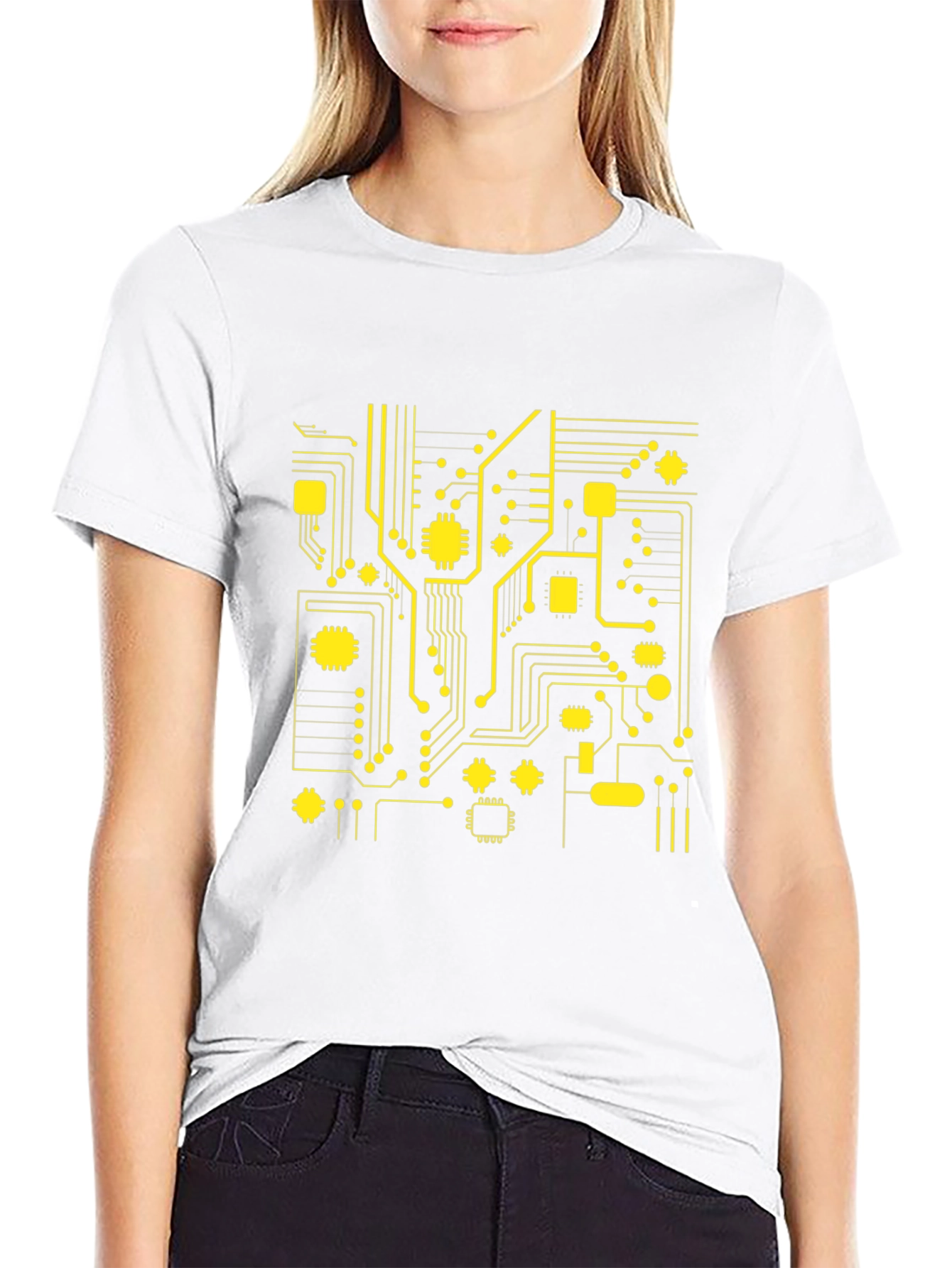 Circuit Board Graphic Tee - Tech Style