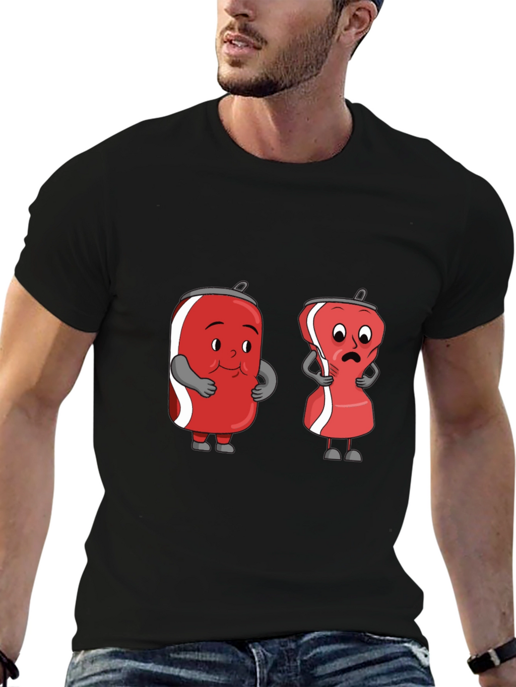 Funny Cartoon Soda Can T-Shirt