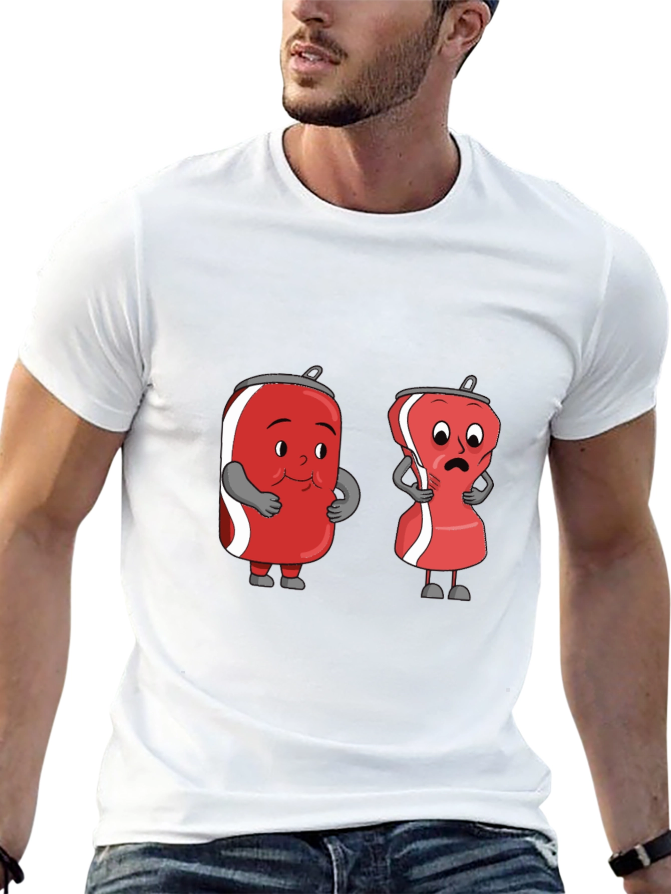 Funny Cartoon Soda Can T-Shirt