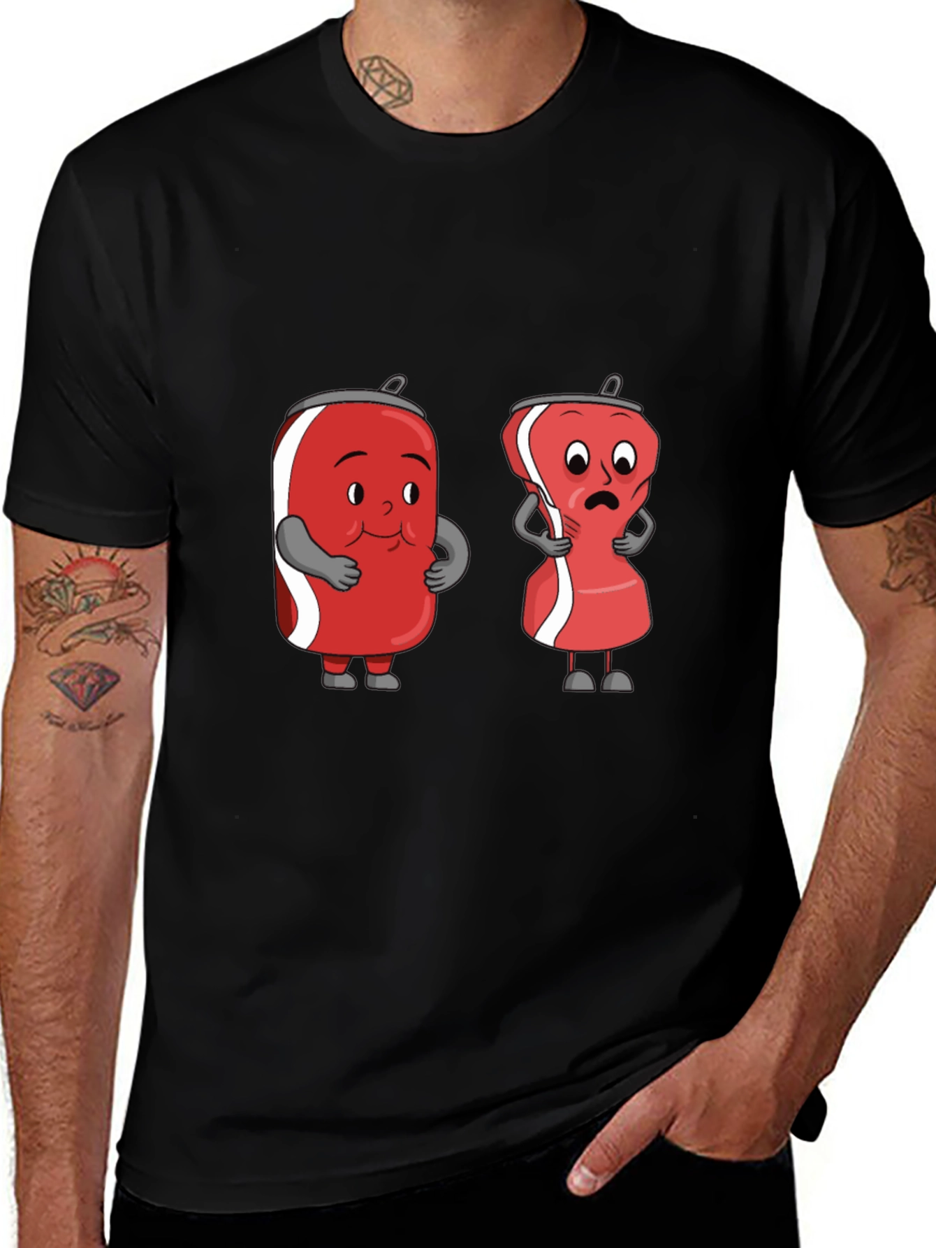 Funny Cartoon Soda Can T-Shirt