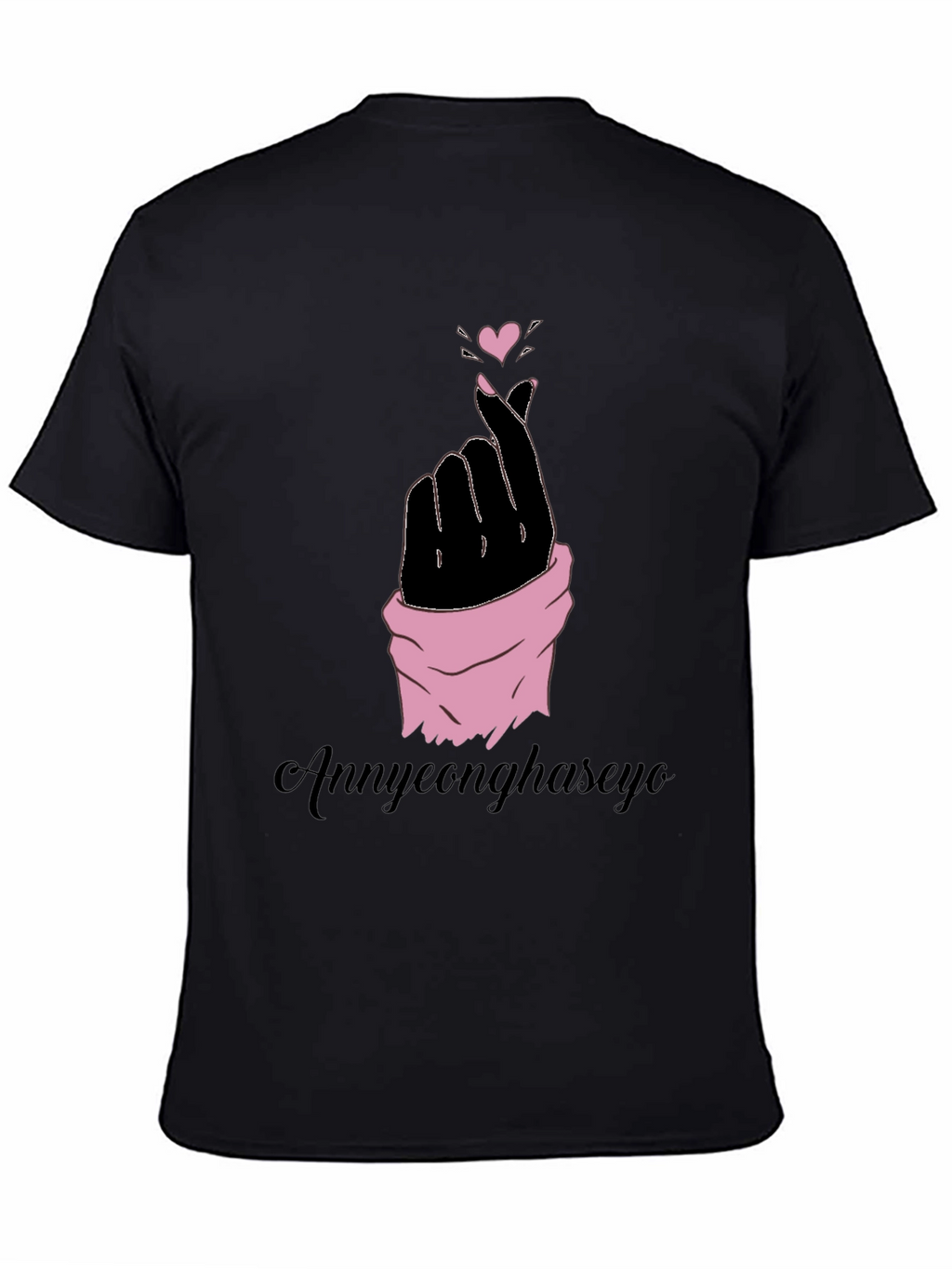 Annyeonghaseyo Finger Heart Tee